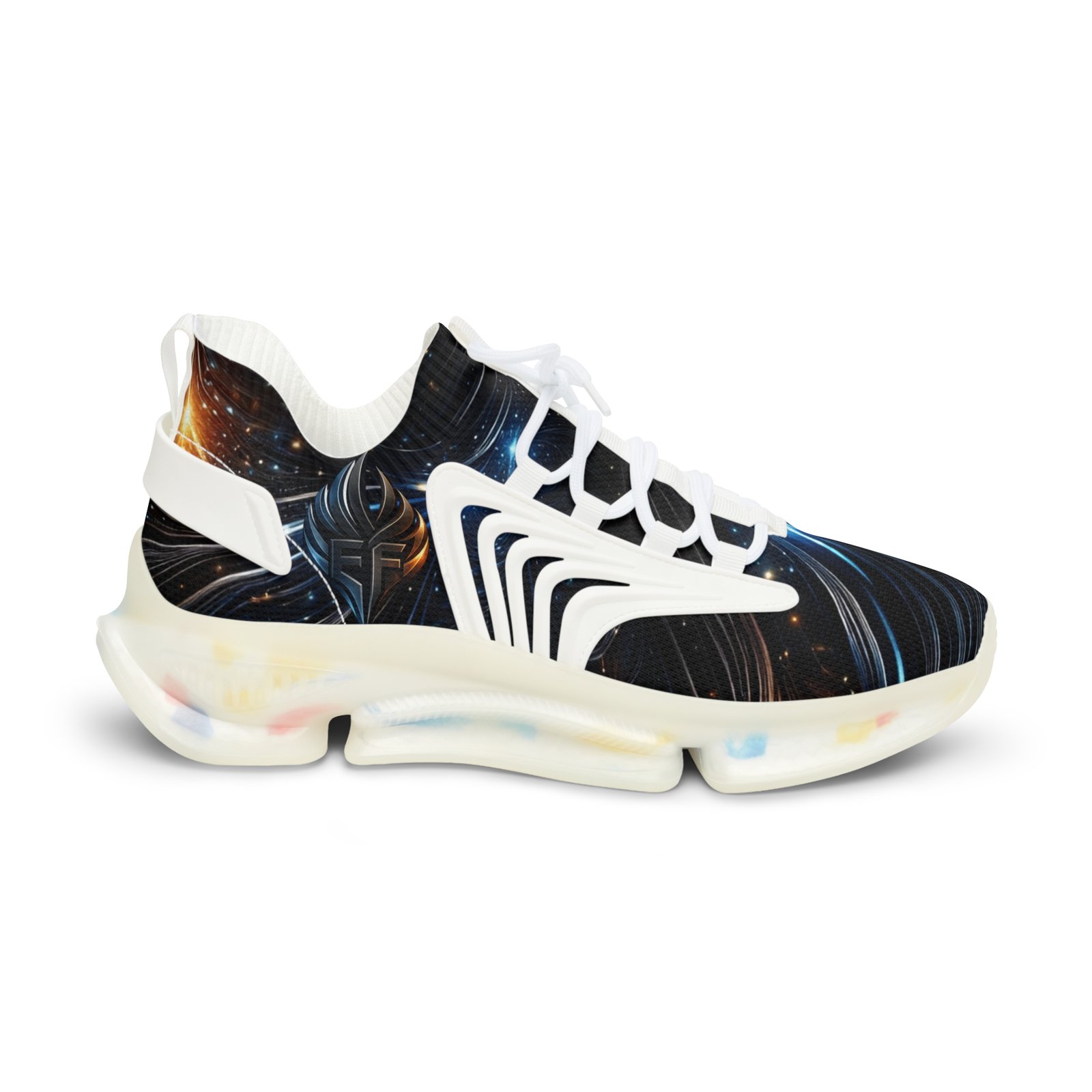 echoflame men's mesh sneakers — galaxy swirl athletic shoes echoflame men's mesh sneakers — galaxy swirl athletic shoes