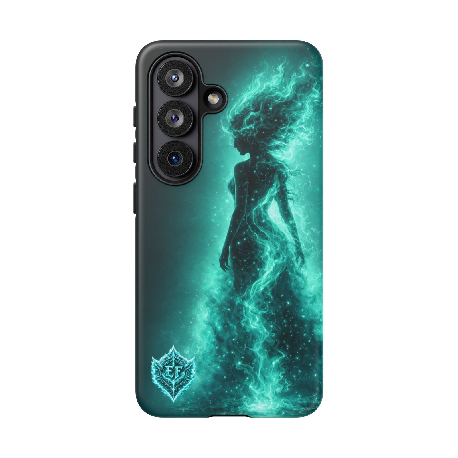 echoflame tough case — teal spirit woman galaxy phone case echoflame tough case — teal spirit woman galaxy phone case
