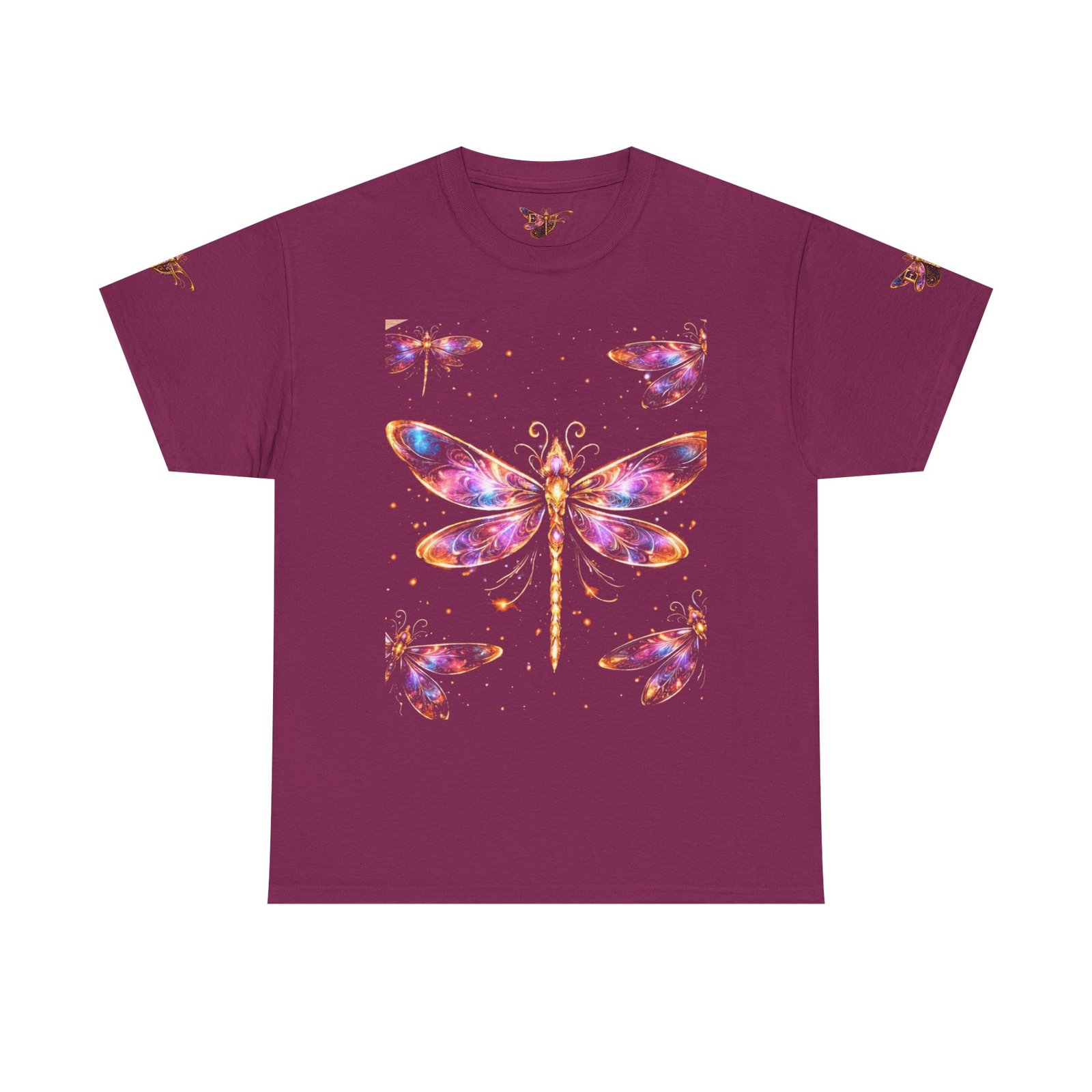 echoflame dragonfly watercolor tee — colorful boho nature t‑shirt echoflame dragonfly watercolor tee — colorful boho nature t‑shirt