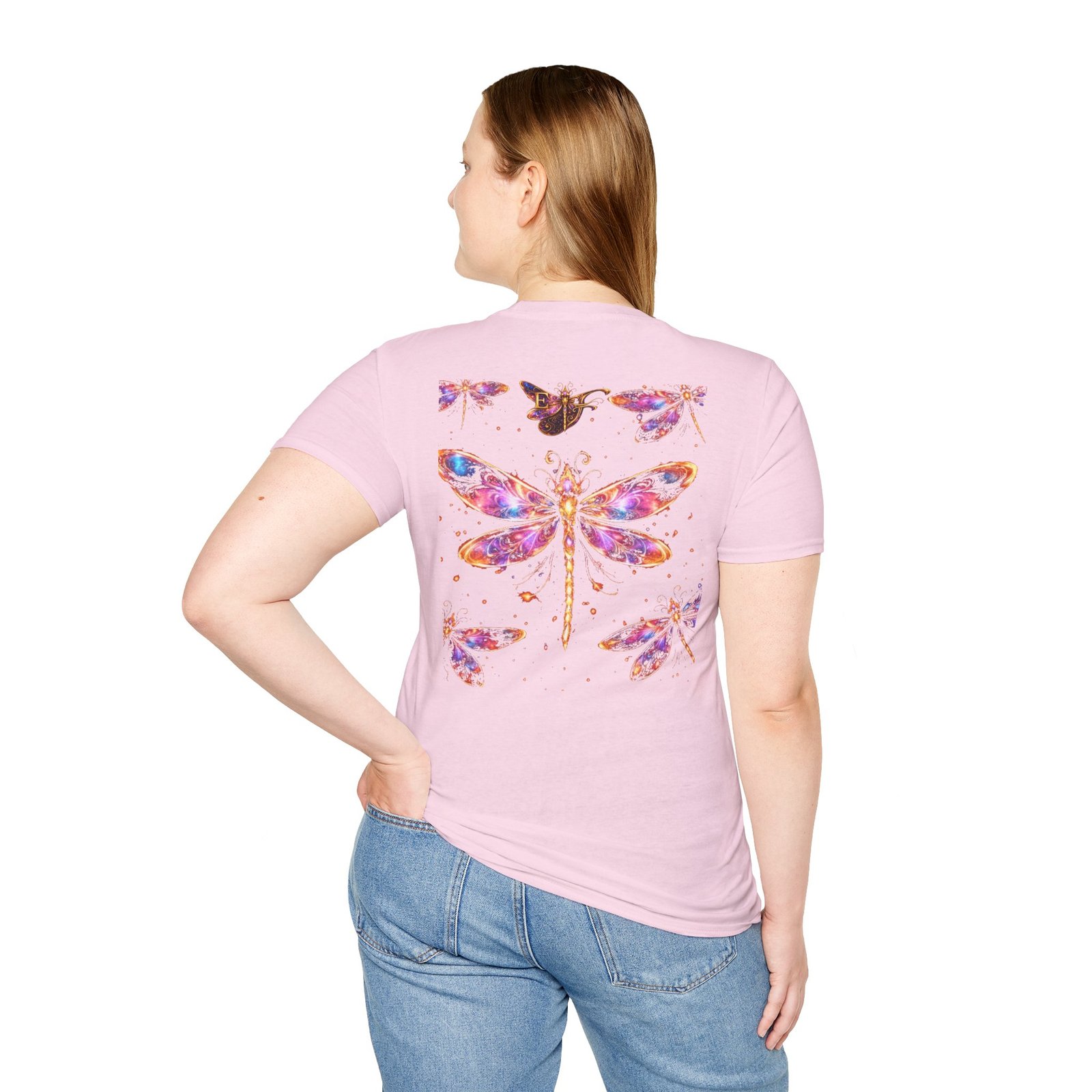 echoflame dragonfly watercolor t shirt — colorful boho nature tee for women & men echoflame dragonfly watercolor t shirt — colorful boho nature tee for women & men