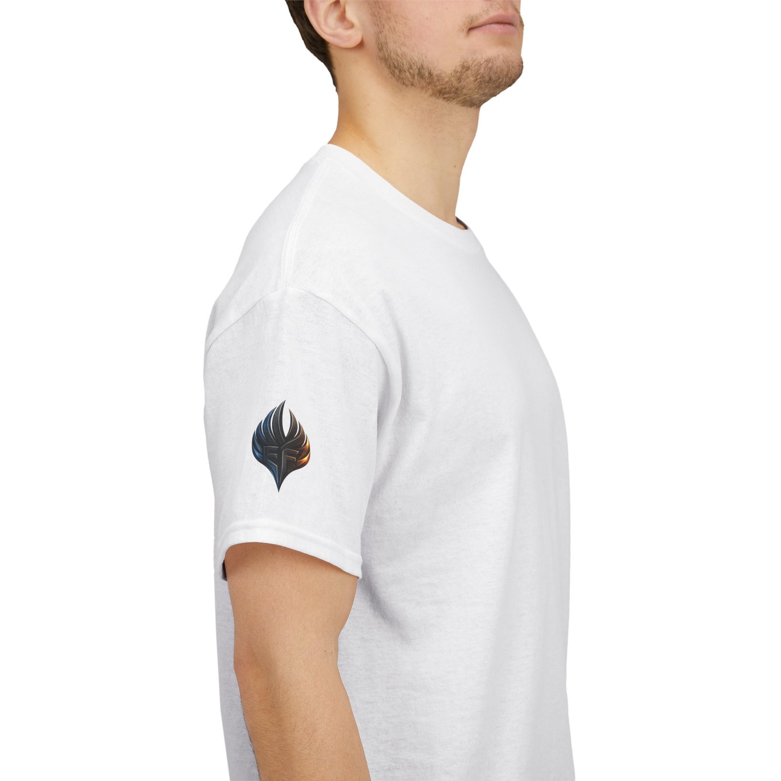 echoflame ember crest tee — minimal flame logo graphic t shirt echoflame ember crest tee — minimal flame logo graphic t shirt