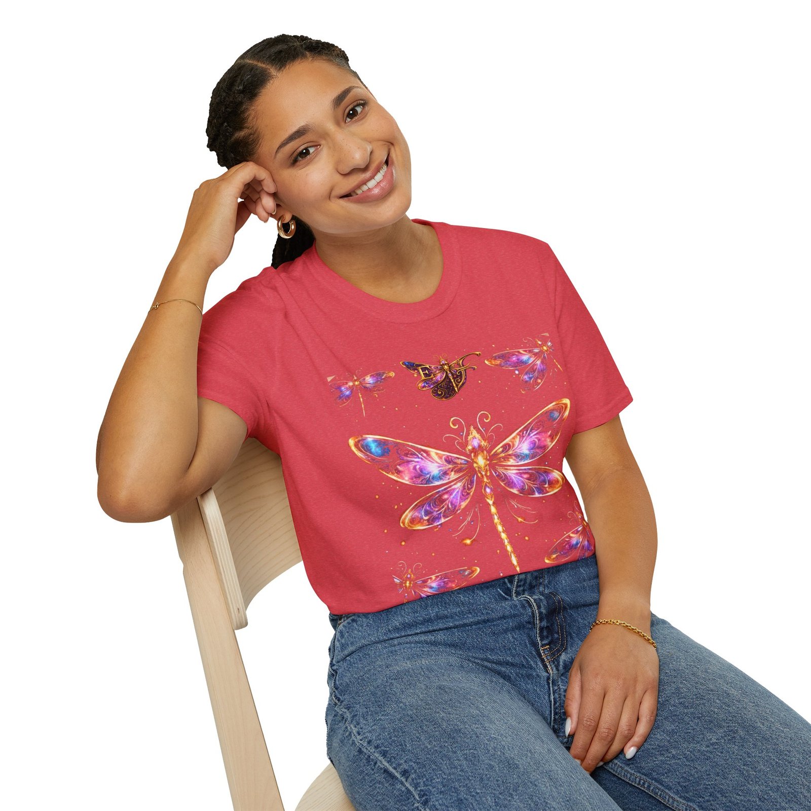 echoflame dragonfly watercolor t shirt — colorful boho nature tee for women & men echoflame dragonfly watercolor t shirt — colorful boho nature tee for women & men