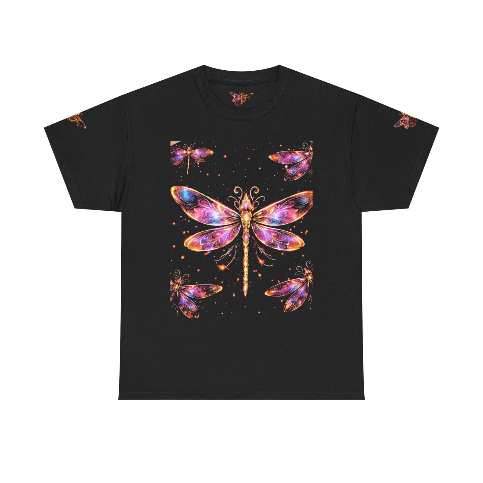 echoflame dragonfly watercolor tee — colorful boho nature t‑shirt echoflame dragonfly watercolor tee — colorful boho nature t‑shirt