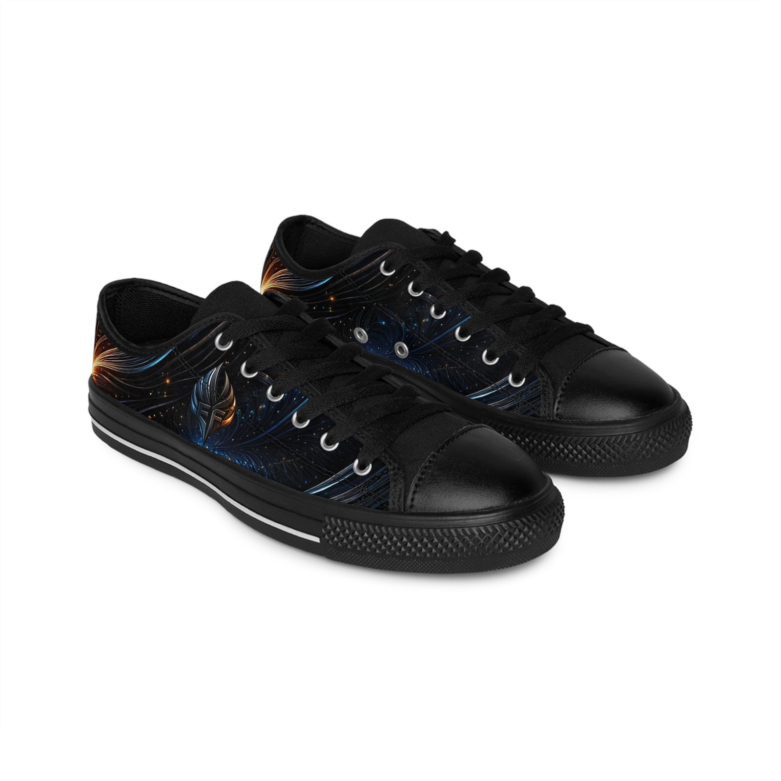 echoflame galaxy feather men’s sneakers — cosmic feather low top athletic shoes echoflame galaxy feather men’s sneakers — cosmic feather low top athletic shoes