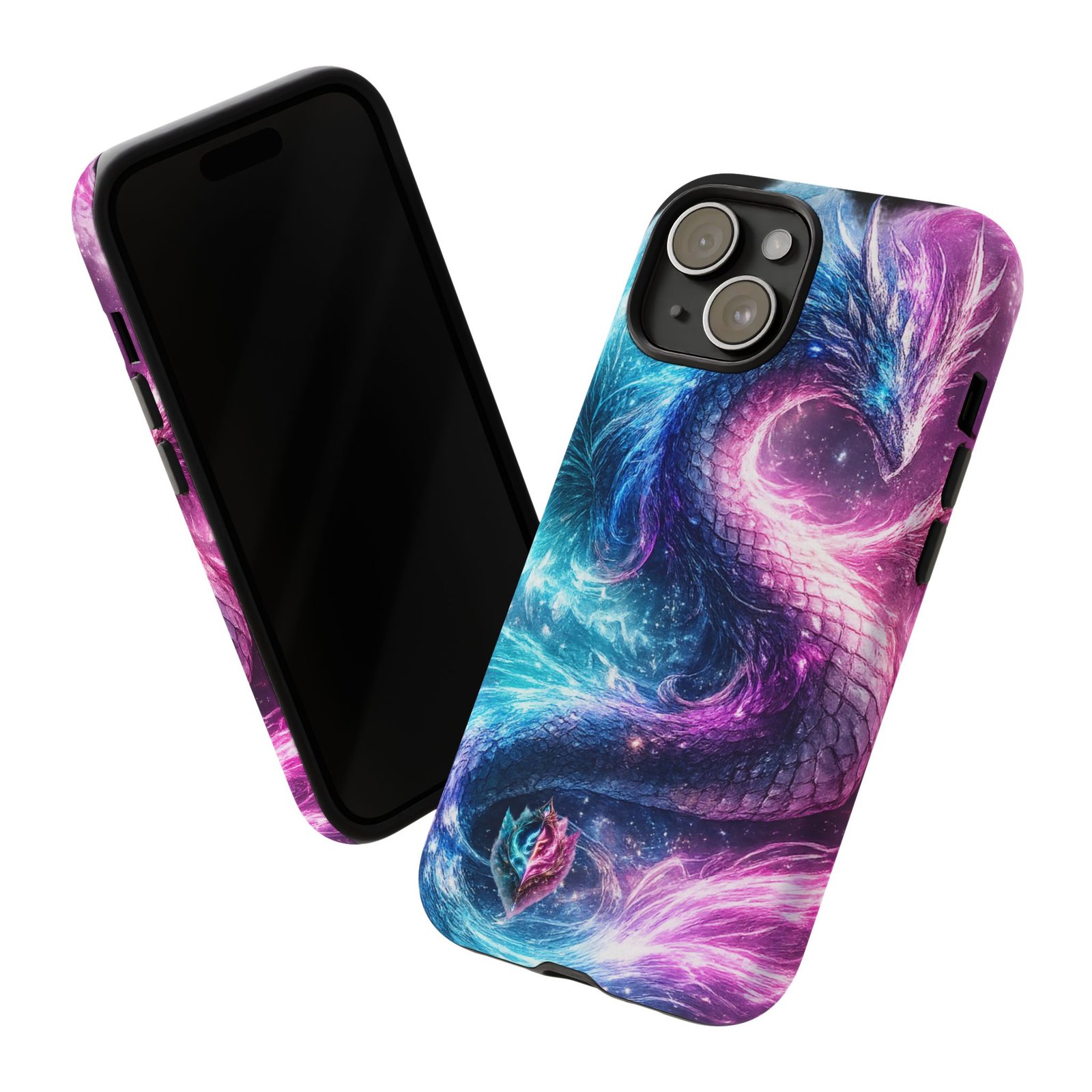 echoflame dragon galaxy phone case — vibrant purple blue mythical protective cover echoflame dragon galaxy phone case — vibrant purple blue mythical protective cover