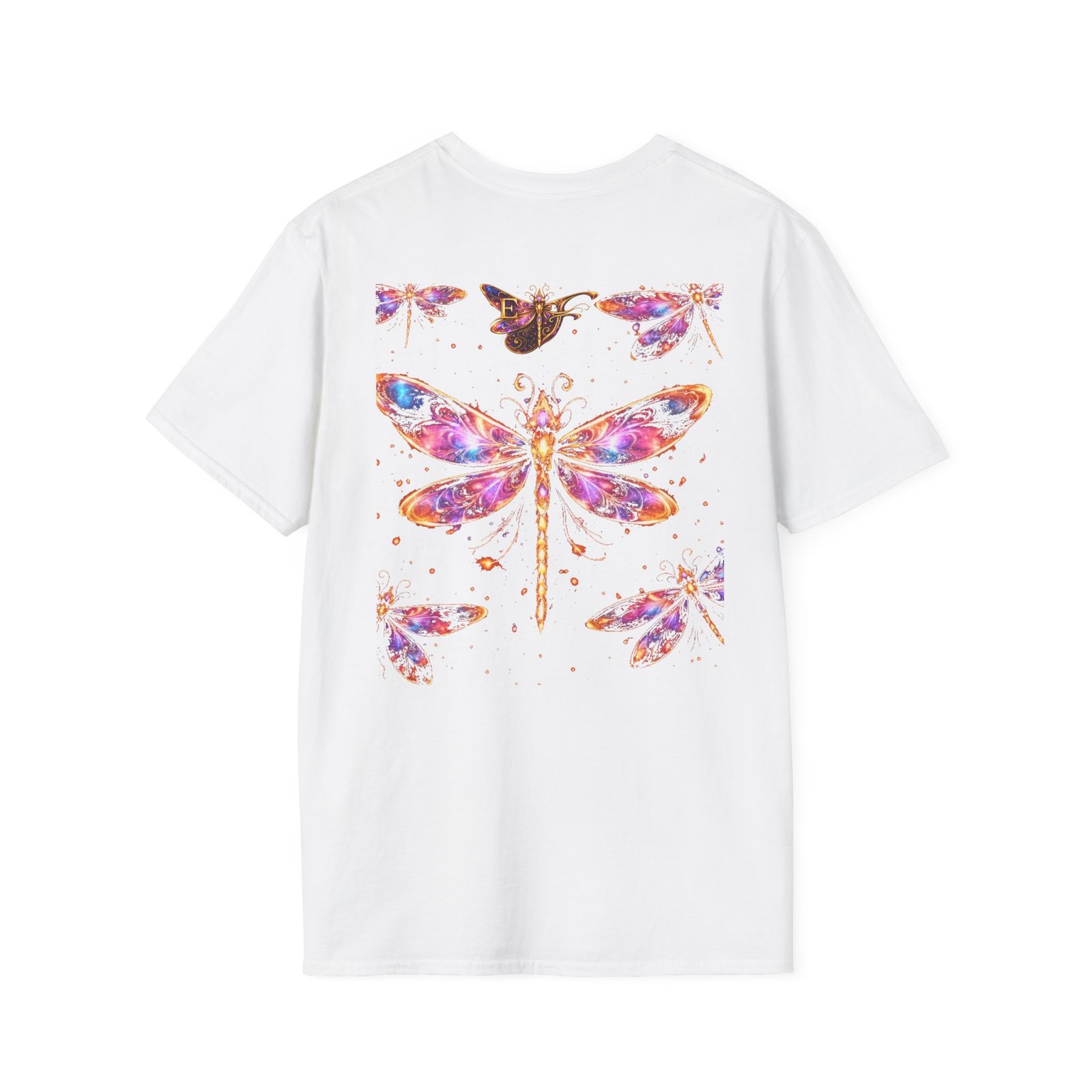 echoflame dragonfly watercolor t shirt — colorful boho nature tee for women & men echoflame dragonfly watercolor t shirt — colorful boho nature tee for women & men