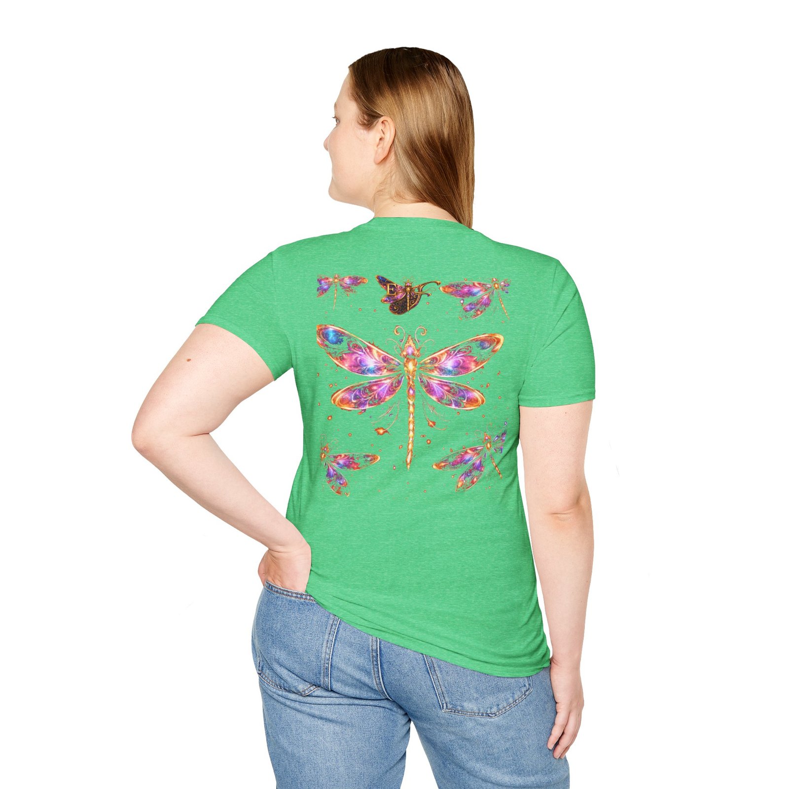 echoflame dragonfly watercolor t shirt — colorful boho nature tee for women & men echoflame dragonfly watercolor t shirt — colorful boho nature tee for women & men