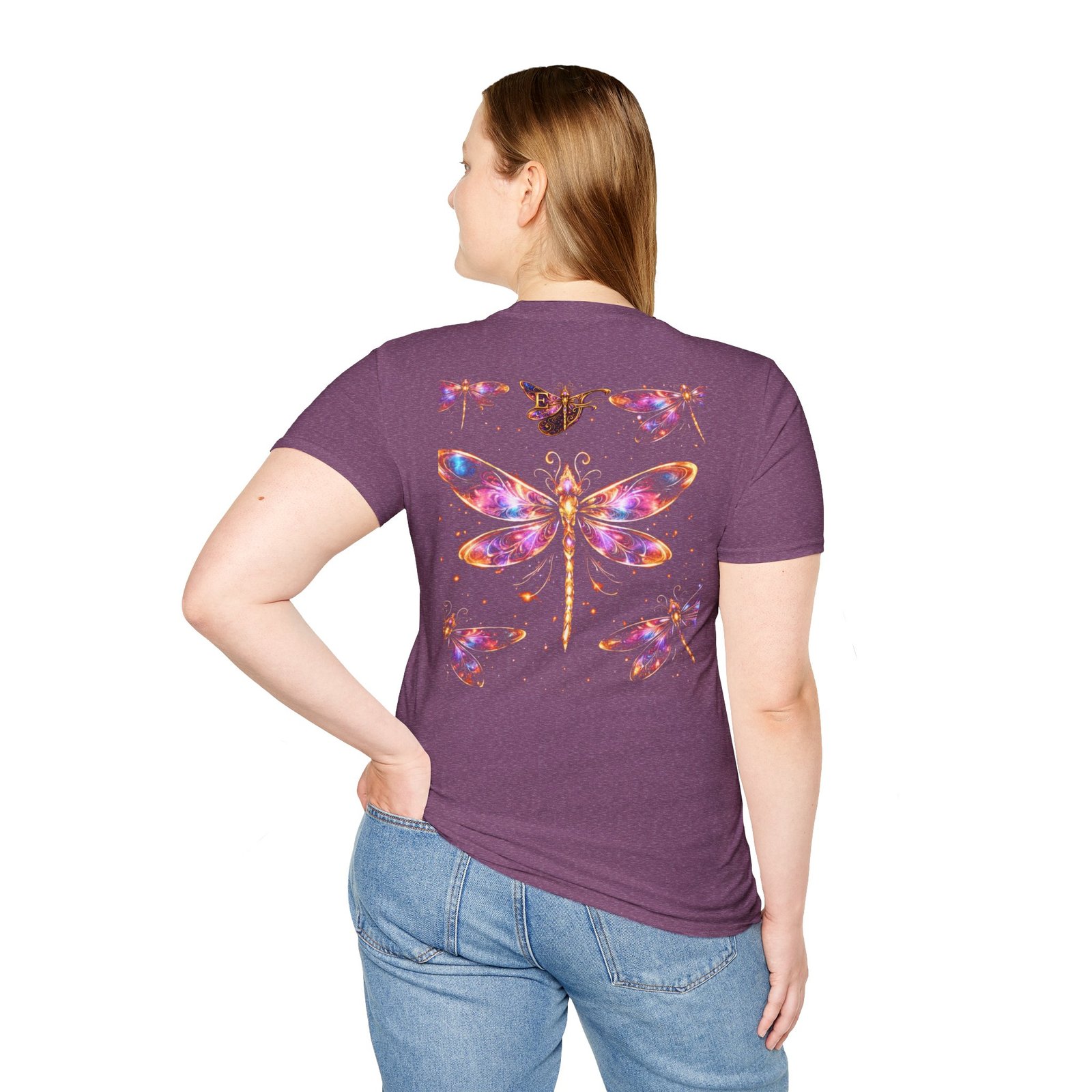 echoflame dragonfly watercolor t shirt — colorful boho nature tee for women & men echoflame dragonfly watercolor t shirt — colorful boho nature tee for women & men