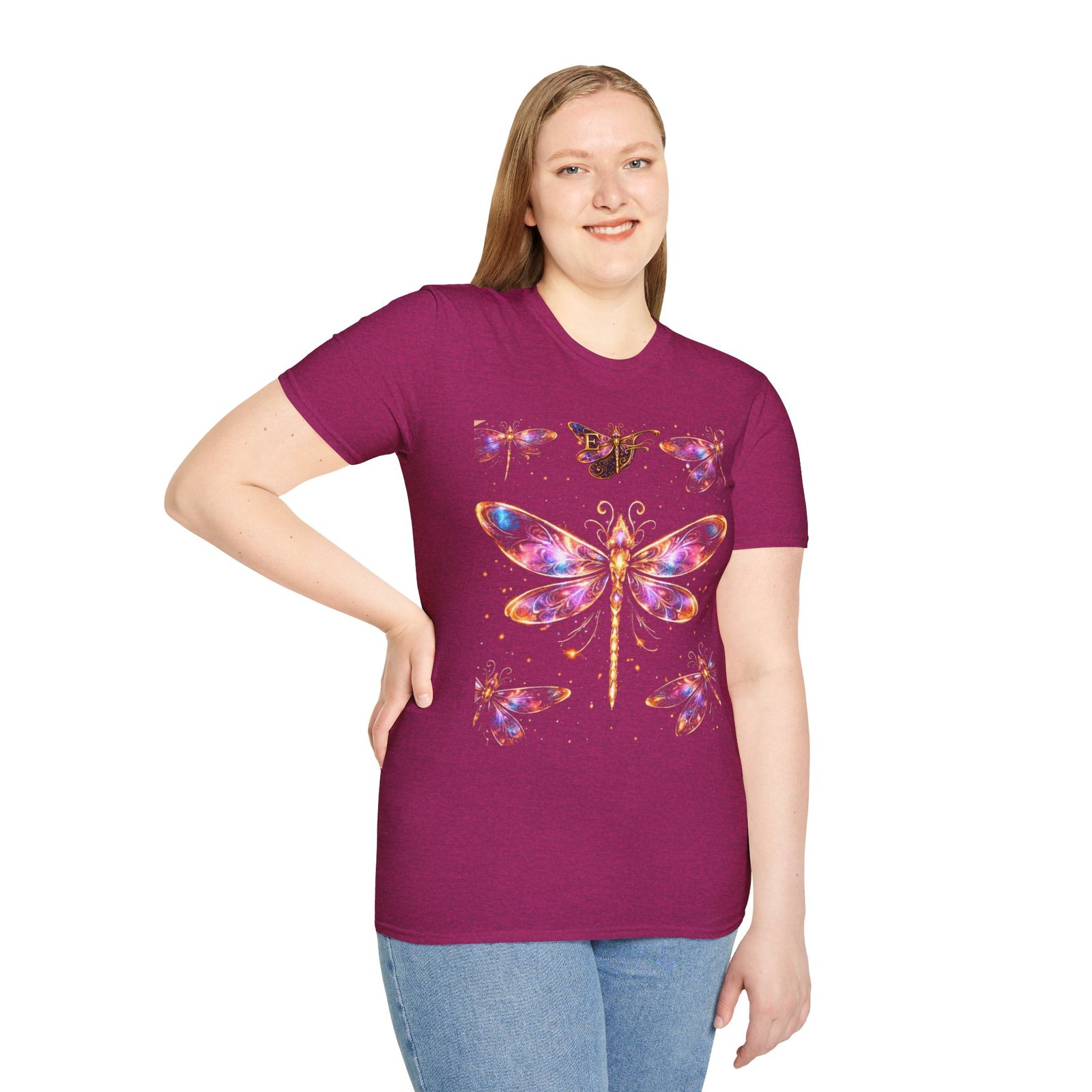 echoflame dragonfly watercolor t shirt — colorful boho nature tee for women & men echoflame dragonfly watercolor t shirt — colorful boho nature tee for women & men