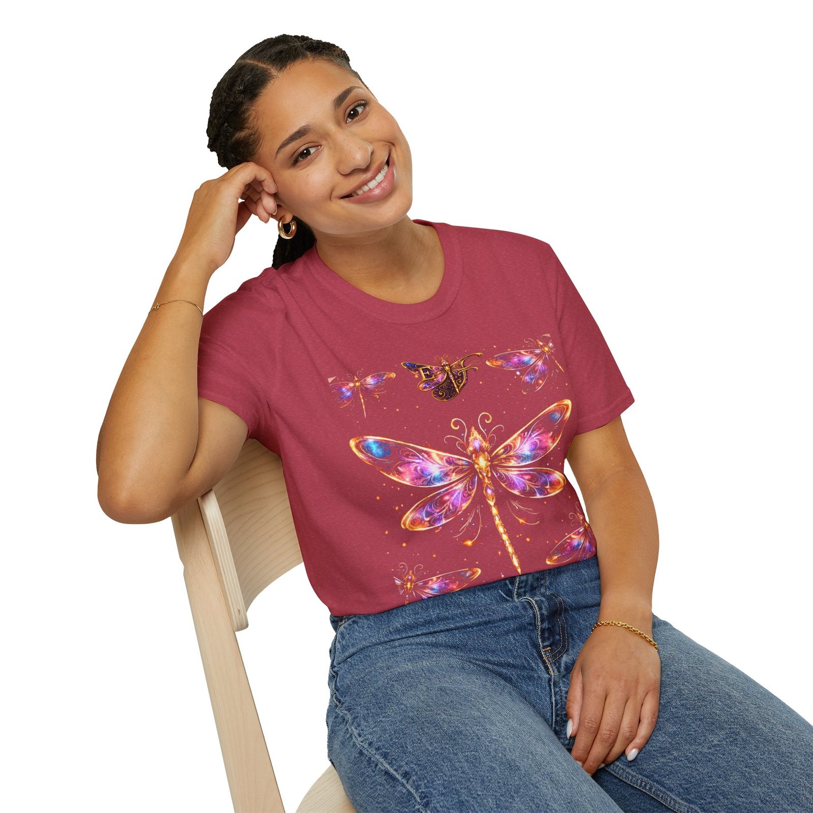 echoflame dragonfly watercolor t shirt — colorful boho nature tee for women & men echoflame dragonfly watercolor t shirt — colorful boho nature tee for women & men