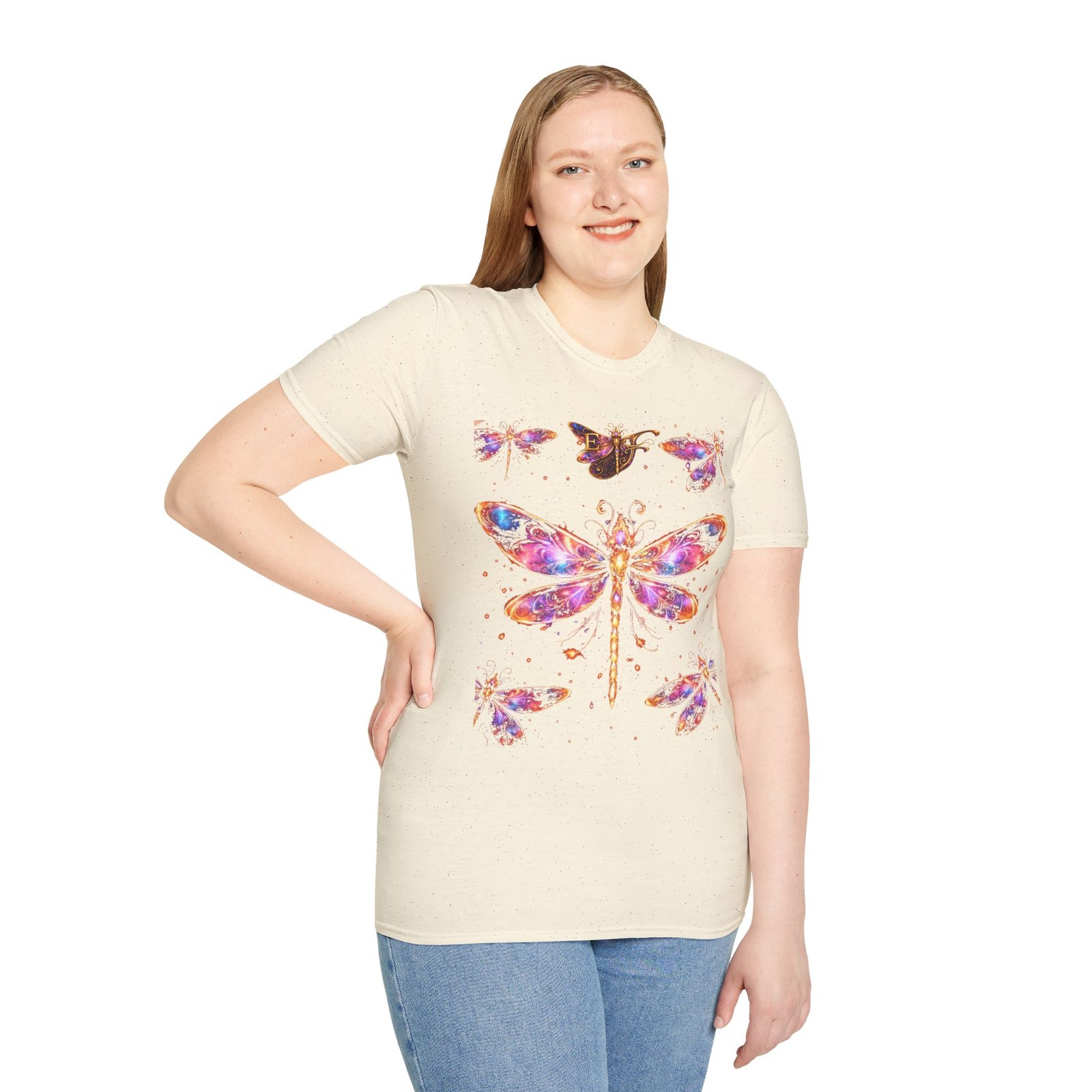 echoflame dragonfly watercolor t shirt — colorful boho nature tee for women & men echoflame dragonfly watercolor t shirt — colorful boho nature tee for women & men
