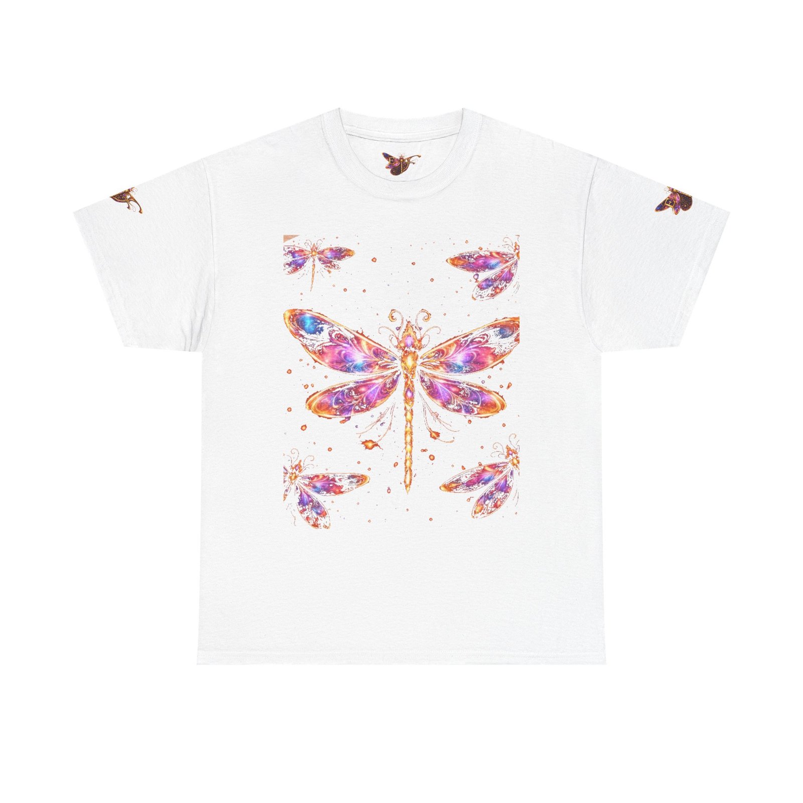 echoflame dragonfly watercolor tee — colorful boho nature t‑shirt echoflame dragonfly watercolor tee — colorful boho nature t‑shirt
