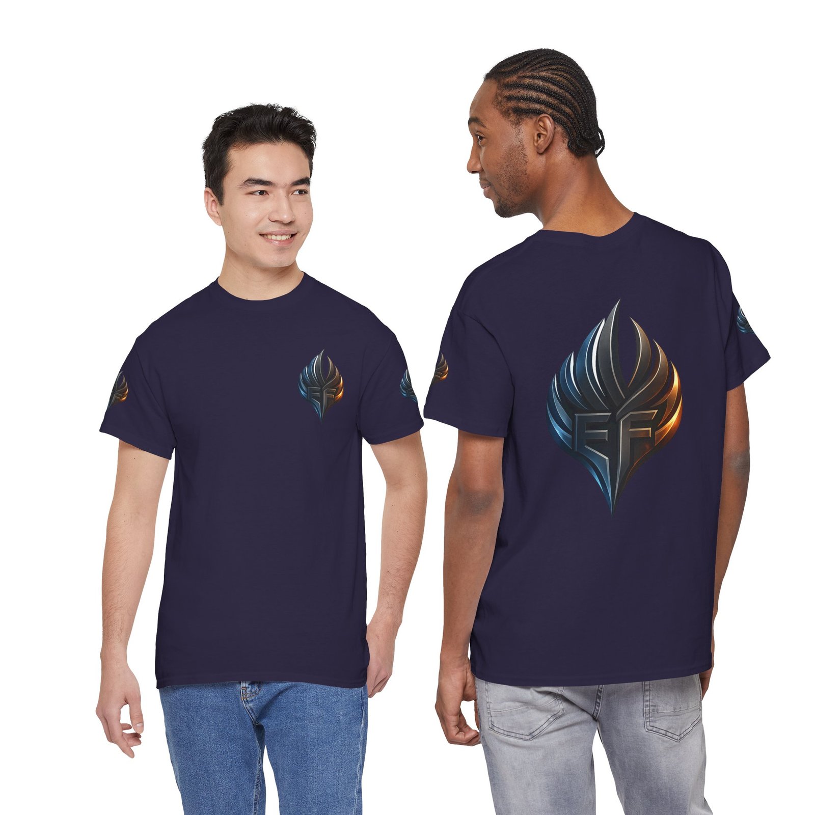 echoflame ember crest tee — minimal flame logo graphic t shirt echoflame ember crest tee — minimal flame logo graphic t shirt