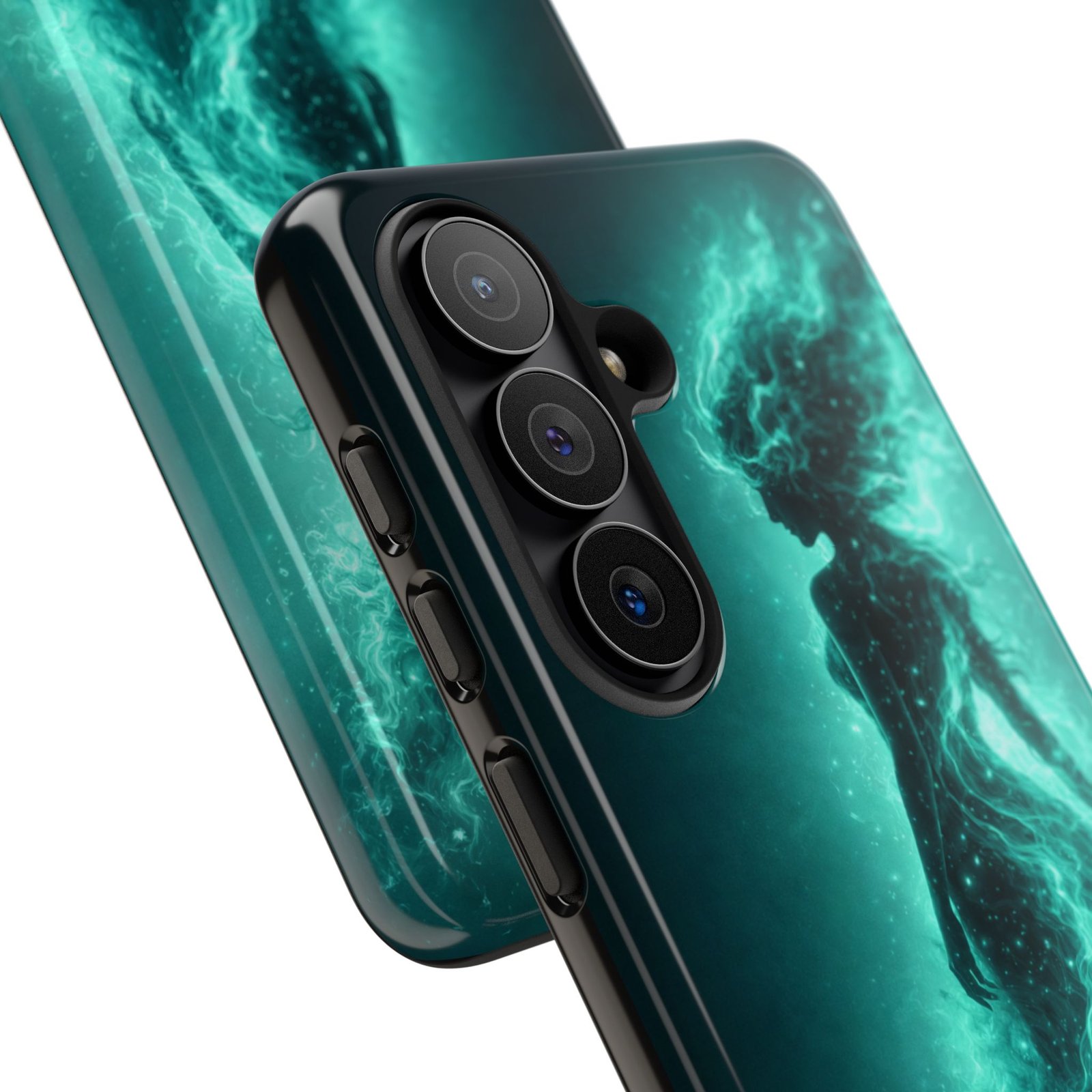 echoflame tough case — teal spirit woman galaxy phone case echoflame tough case — teal spirit woman galaxy phone case