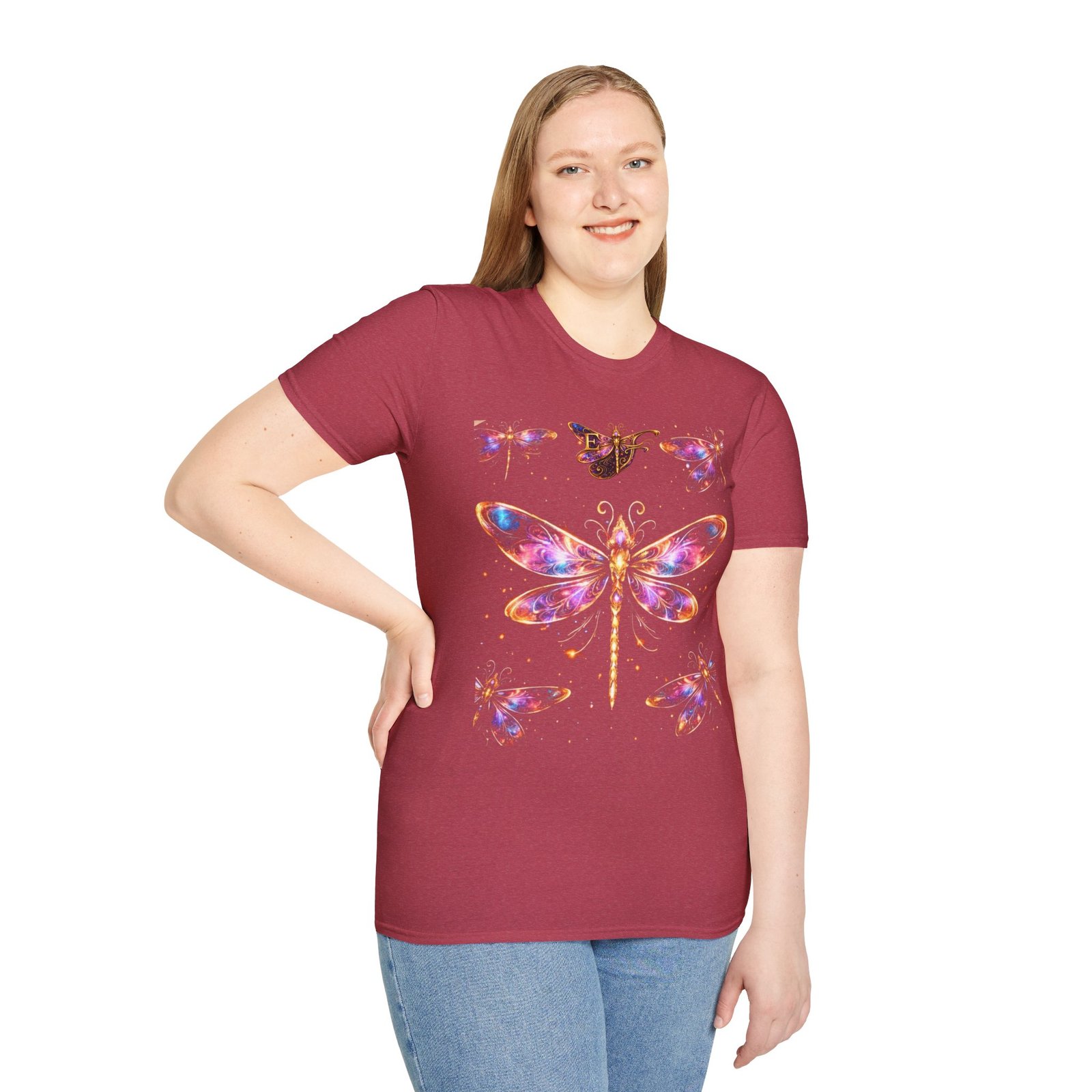 echoflame dragonfly watercolor t shirt — colorful boho nature tee for women & men echoflame dragonfly watercolor t shirt — colorful boho nature tee for women & men