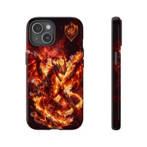 echoflame flaming dragon phone case