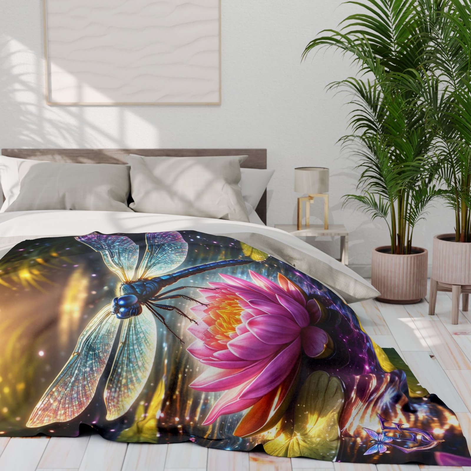 echoflame dragonfly & lotus fleece blanket — magical watercolor throw for relaxation, nature lovers & gifts echoflame dragonfly & lotus fleece blanket — magical watercolor throw for relaxation, nature lovers & gifts
