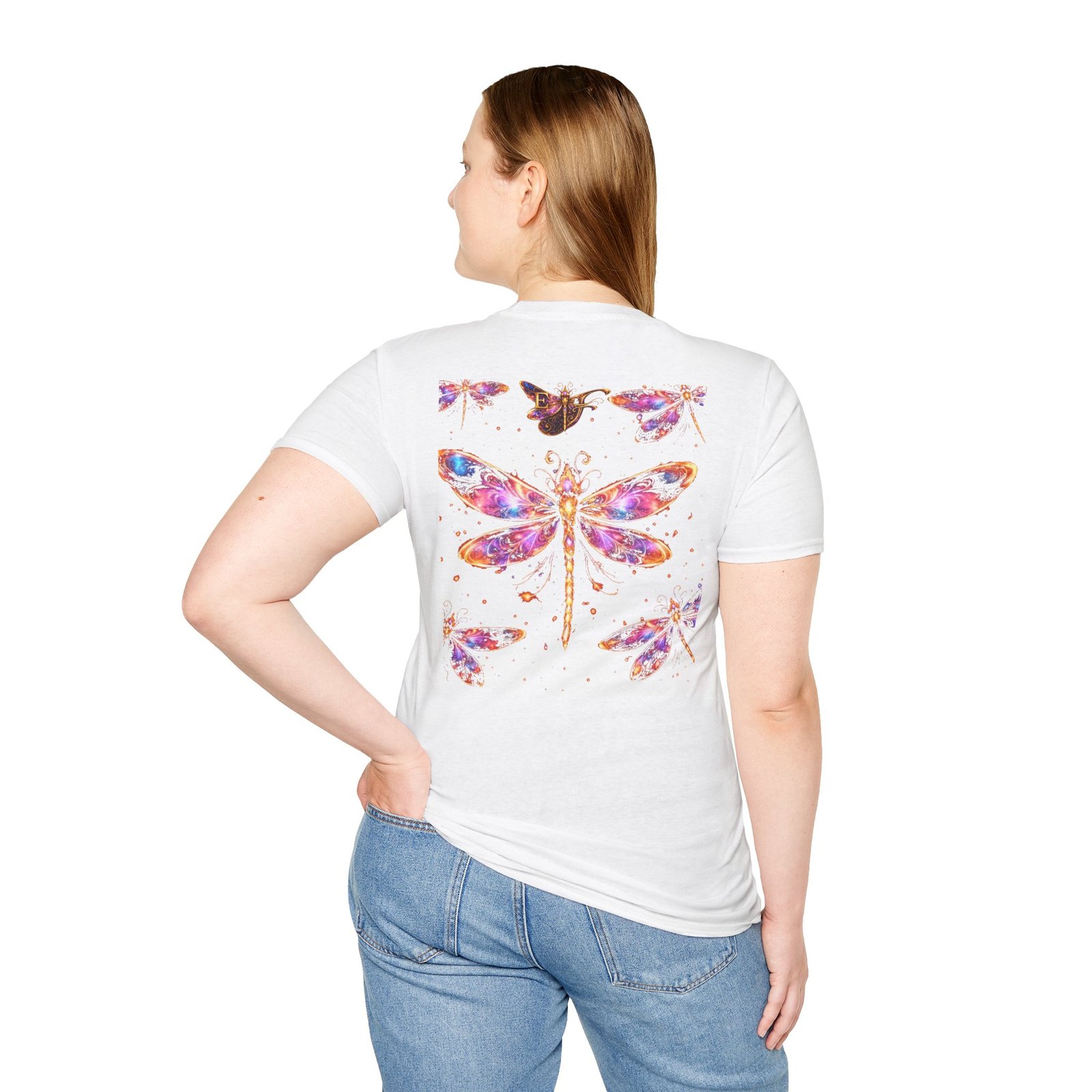 echoflame dragonfly watercolor t shirt — colorful boho nature tee for women & men echoflame dragonfly watercolor t shirt — colorful boho nature tee for women & men