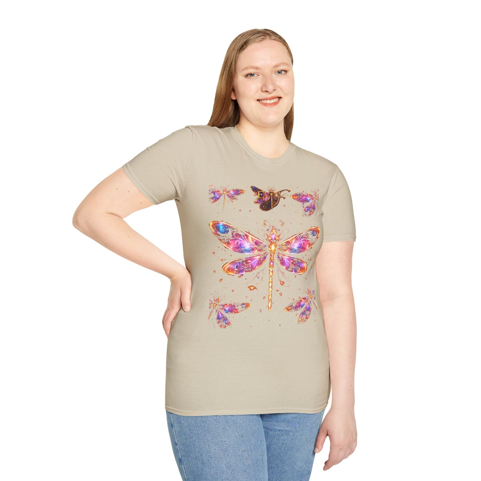 echoflame dragonfly watercolor t shirt — colorful boho nature tee for women & men echoflame dragonfly watercolor t shirt — colorful boho nature tee for women & men