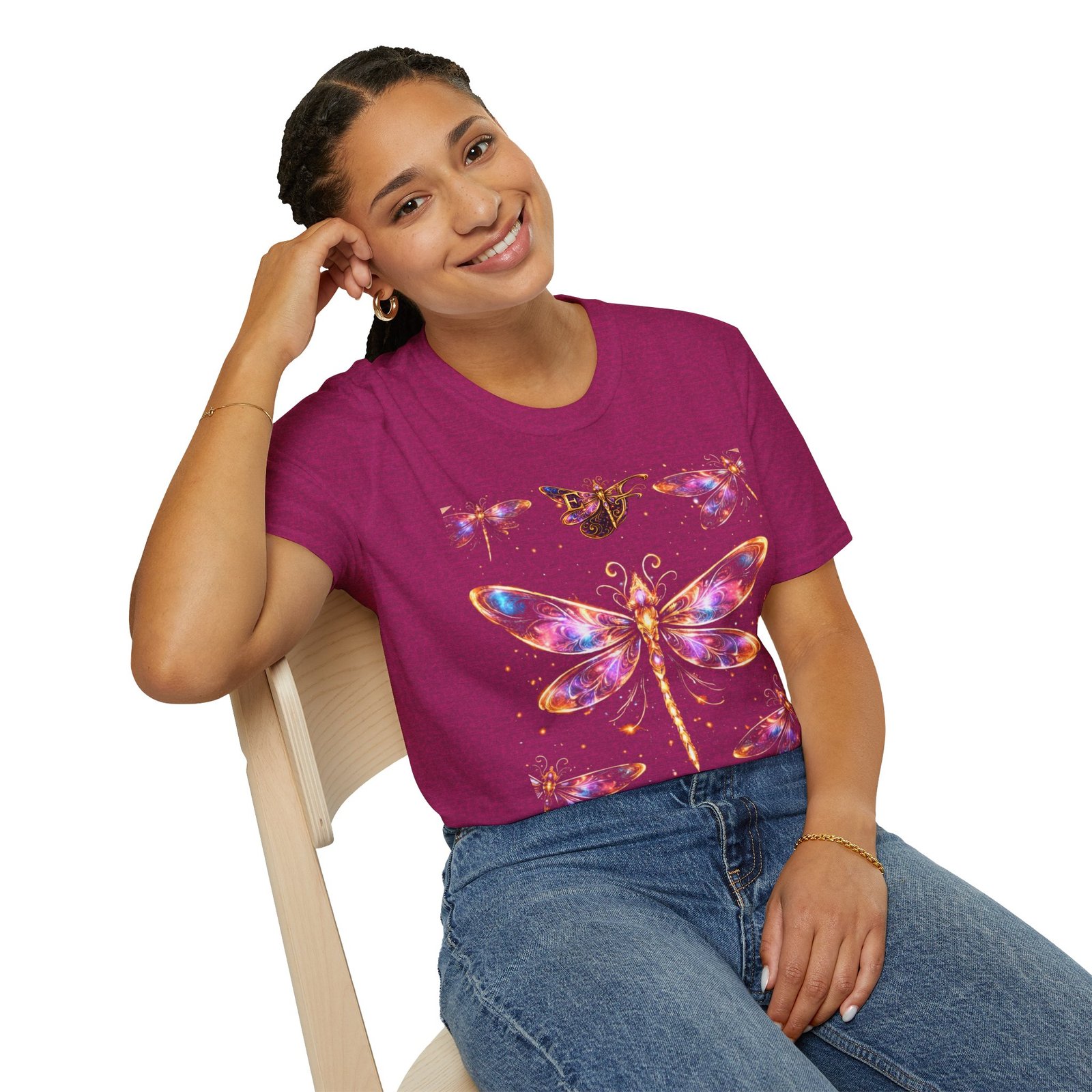 echoflame dragonfly watercolor t shirt — colorful boho nature tee for women & men echoflame dragonfly watercolor t shirt — colorful boho nature tee for women & men