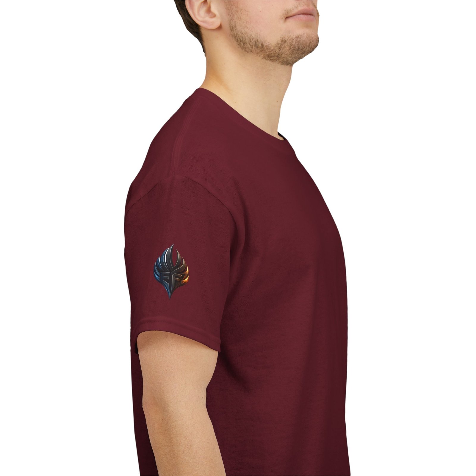 echoflame ember crest tee — minimal flame logo graphic t shirt echoflame ember crest tee — minimal flame logo graphic t shirt
