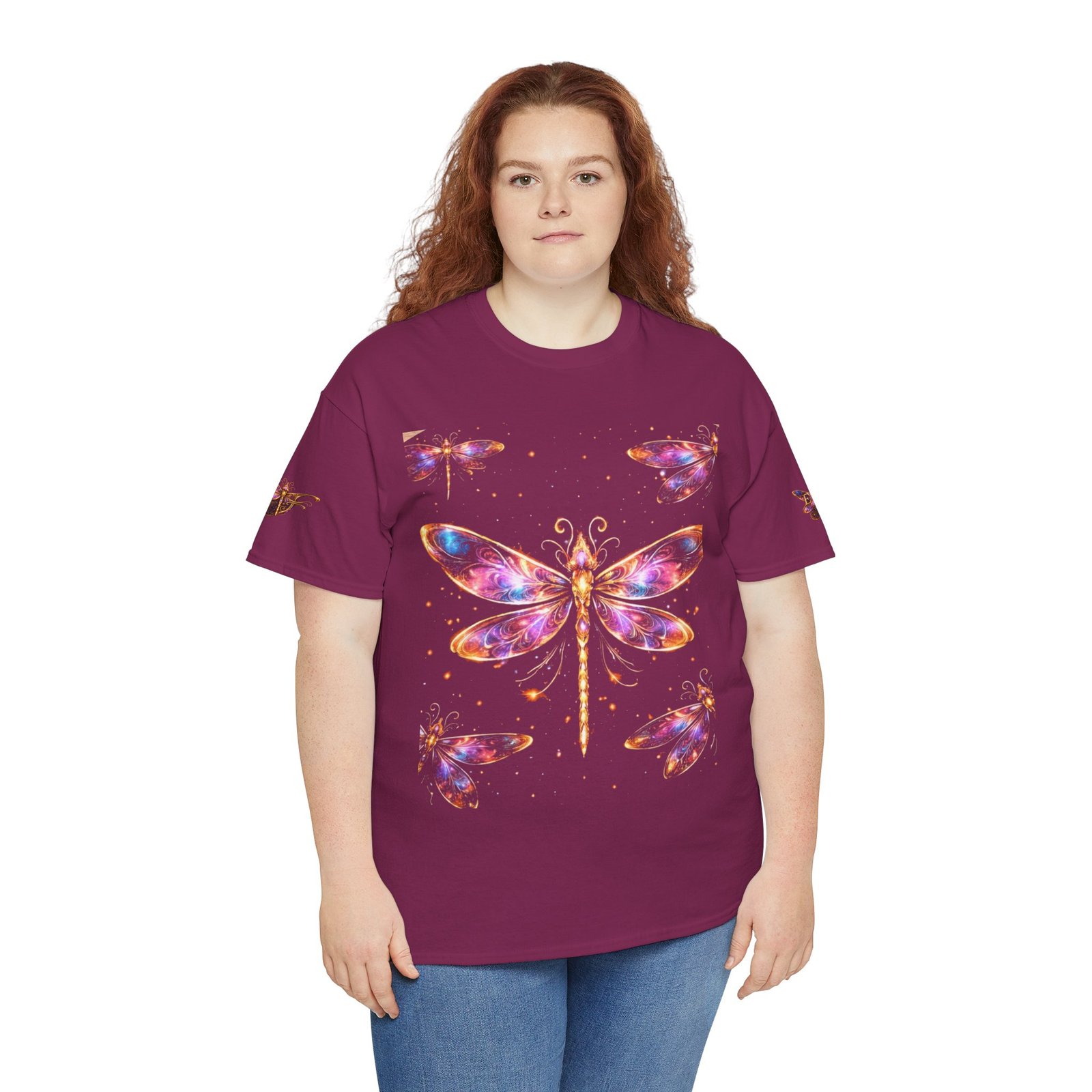 echoflame dragonfly watercolor tee — colorful boho nature t‑shirt echoflame dragonfly watercolor tee — colorful boho nature t‑shirt