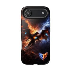 echoflame dragon nebula phone case — fiery galaxy armor for gamers & fantasy fans
