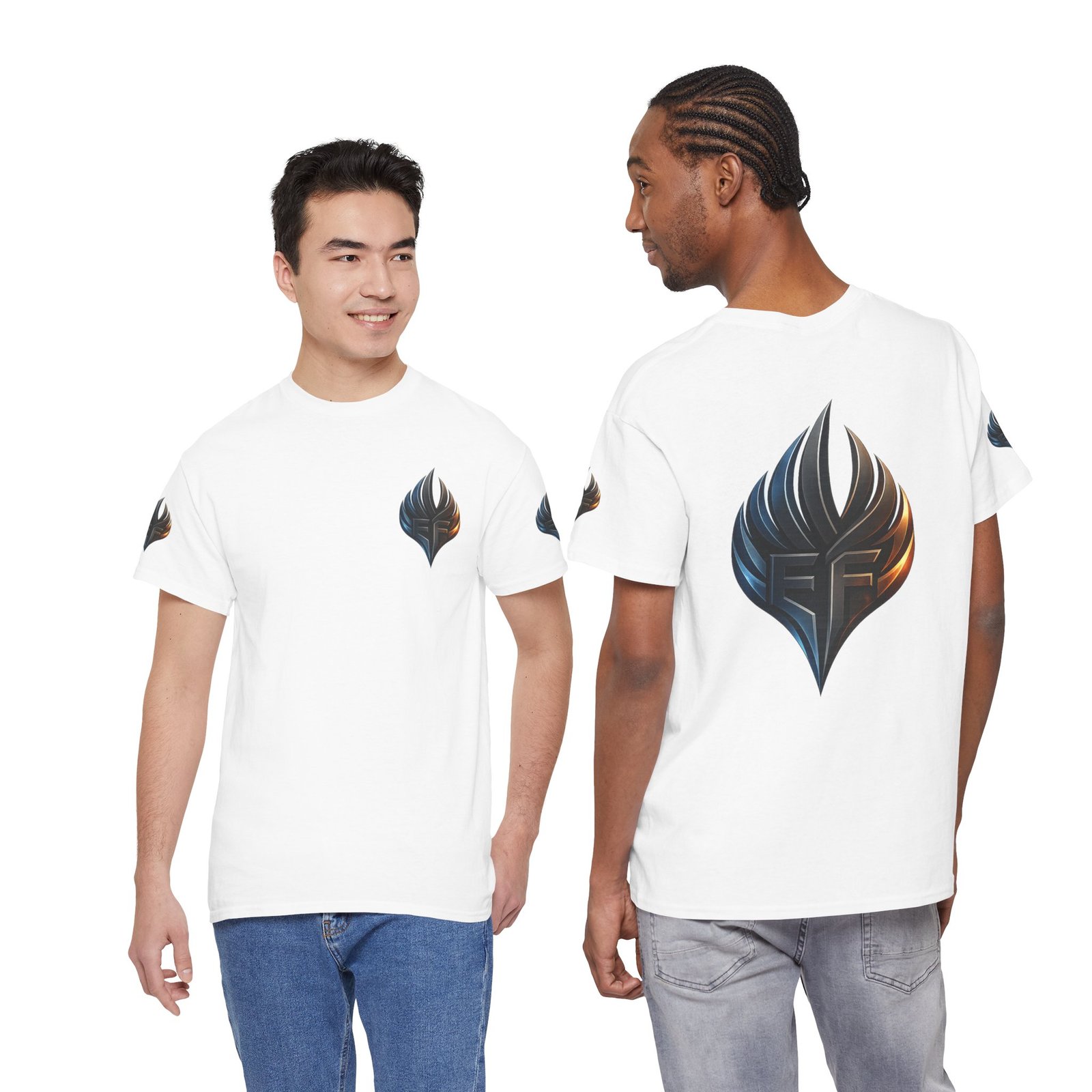 echoflame ember crest tee — minimal flame logo graphic t shirt echoflame ember crest tee — minimal flame logo graphic t shirt