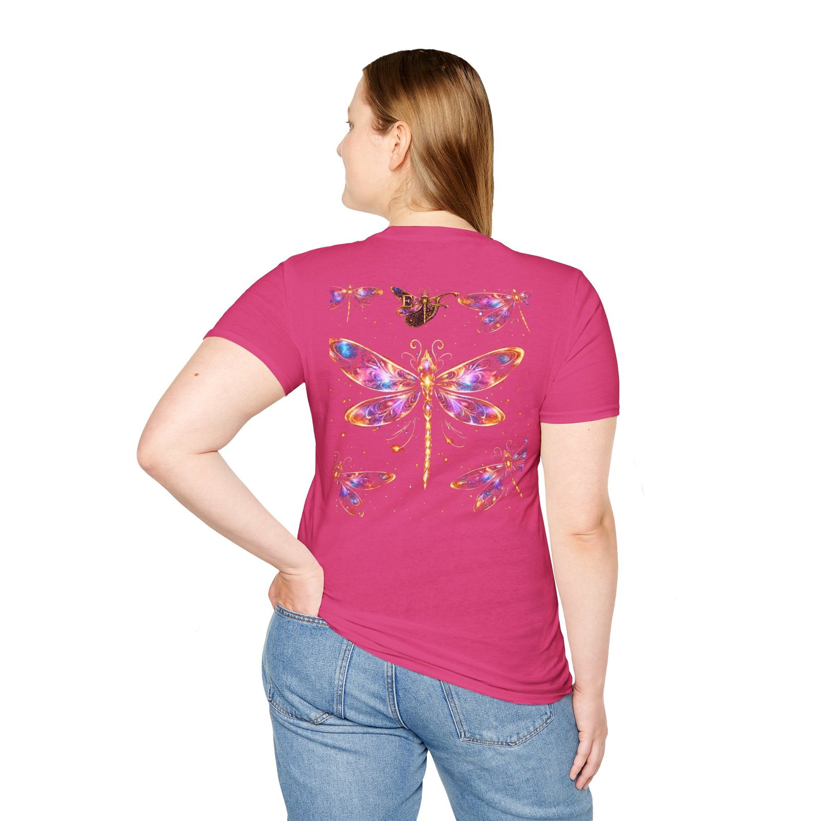 echoflame dragonfly watercolor t shirt — colorful boho nature tee for women & men echoflame dragonfly watercolor t shirt — colorful boho nature tee for women & men