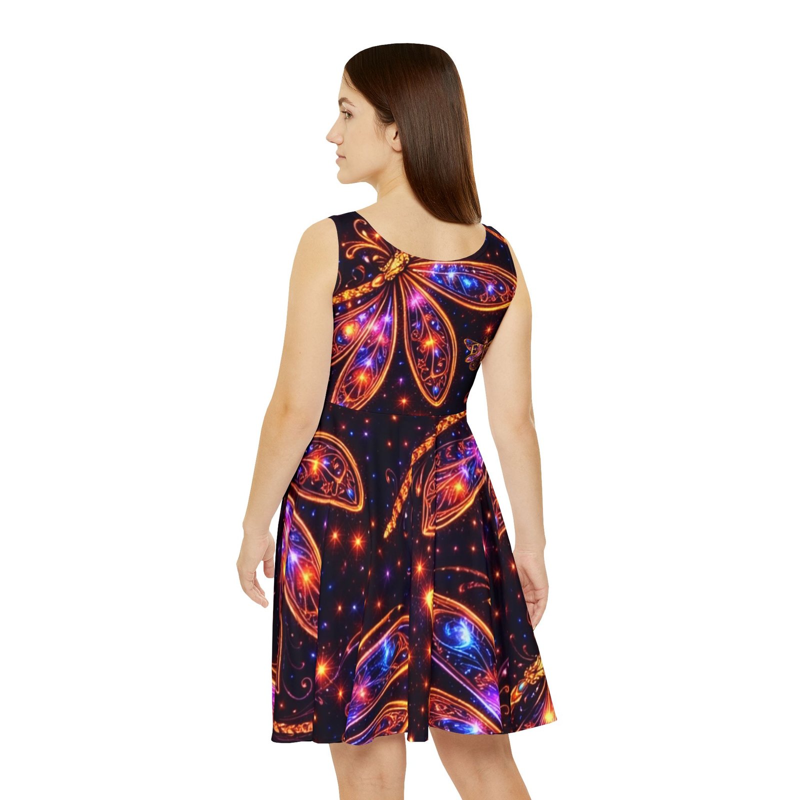 echoflame dragonfly glow skater dress echoflame dragonfly glow skater dress