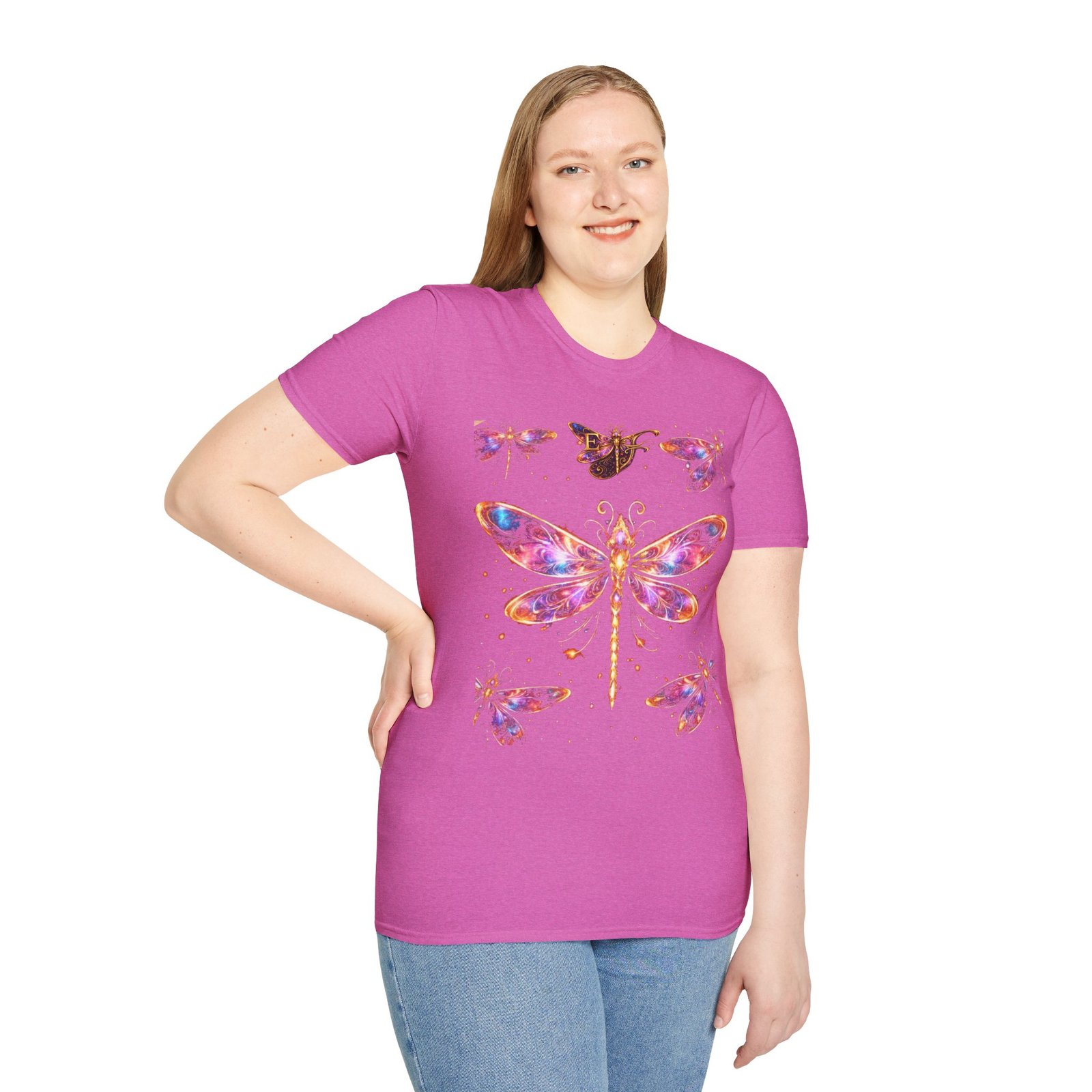 echoflame dragonfly watercolor t shirt — colorful boho nature tee for women & men echoflame dragonfly watercolor t shirt — colorful boho nature tee for women & men