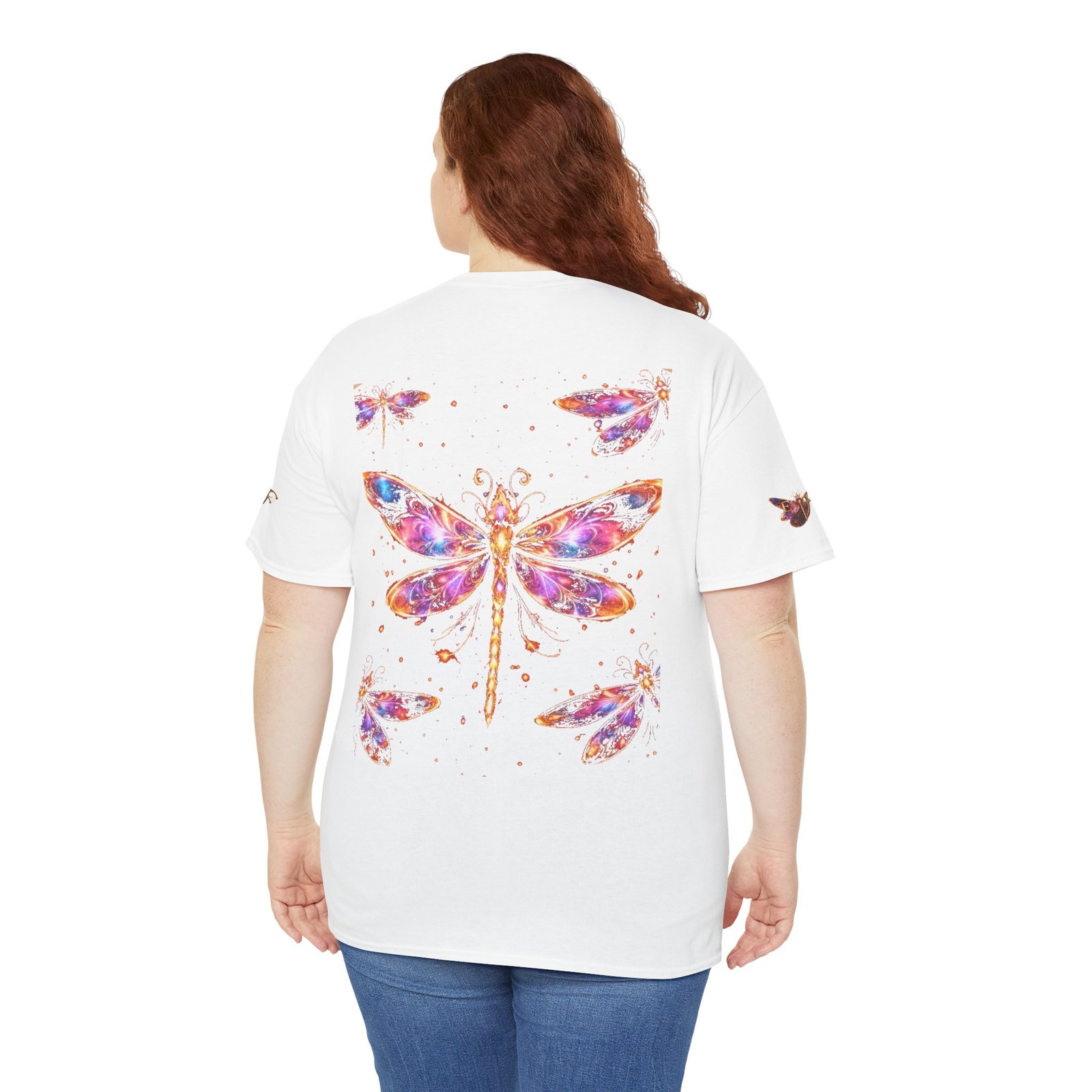 echoflame dragonfly watercolor tee — colorful boho nature t‑shirt echoflame dragonfly watercolor tee — colorful boho nature t‑shirt