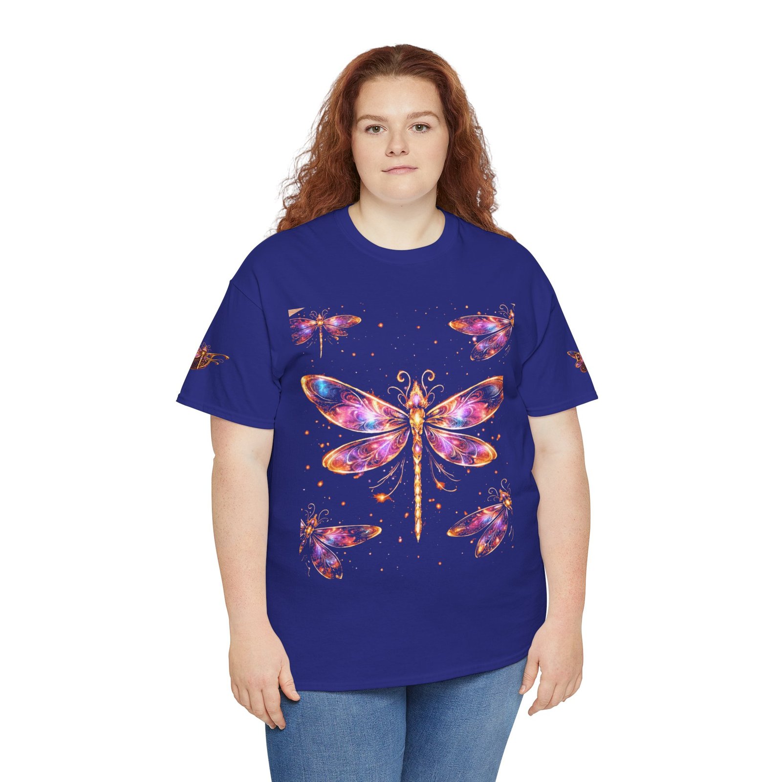 echoflame dragonfly watercolor tee — colorful boho nature t‑shirt echoflame dragonfly watercolor tee — colorful boho nature t‑shirt