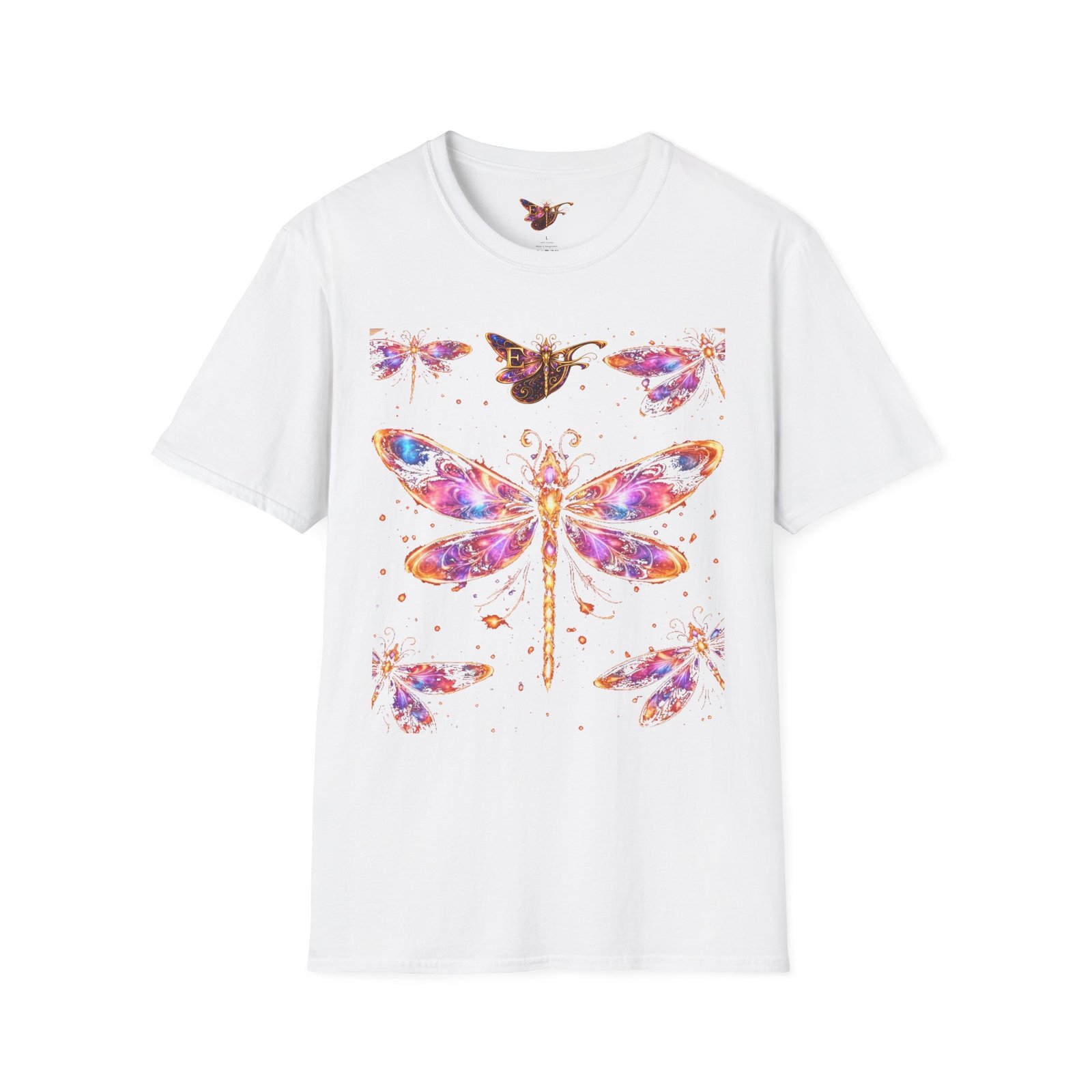echoflame dragonfly watercolor t shirt — colorful boho nature tee for women & men echoflame dragonfly watercolor t shirt — colorful boho nature tee for women & men
