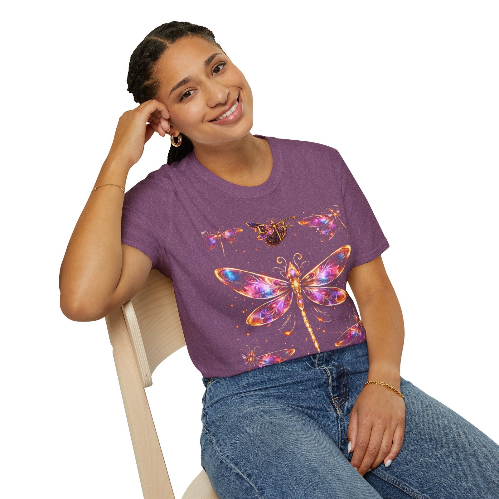 echoflame dragonfly watercolor t shirt — colorful boho nature tee for women & men echoflame dragonfly watercolor t shirt — colorful boho nature tee for women & men