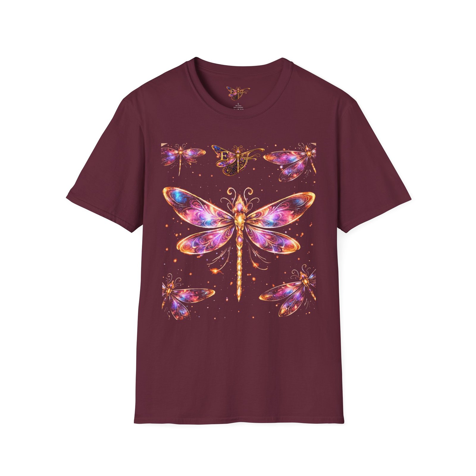 echoflame dragonfly watercolor t shirt — colorful boho nature tee for women & men echoflame dragonfly watercolor t shirt — colorful boho nature tee for women & men