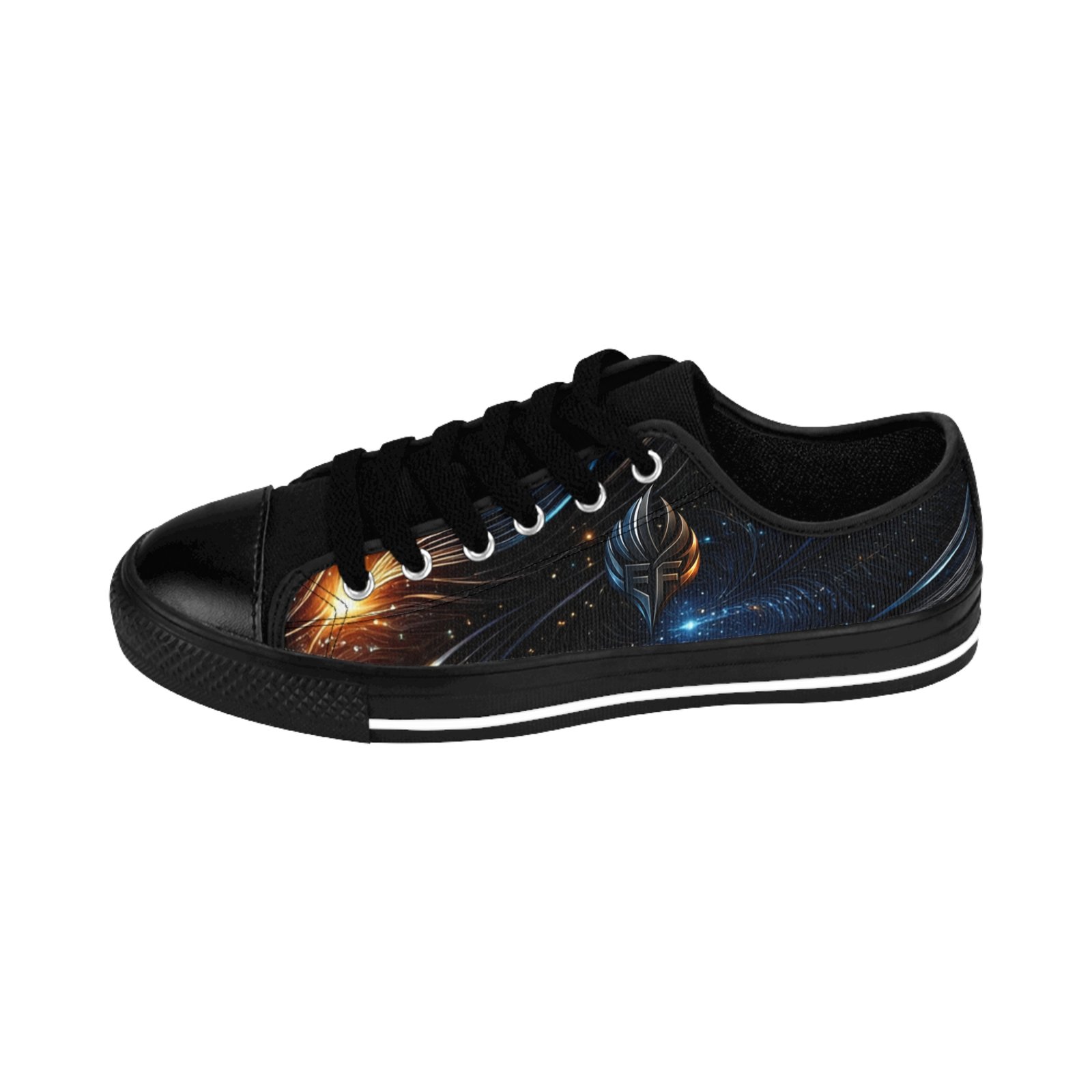 echoflame galaxy feather men’s sneakers — cosmic feather low top athletic shoes echoflame galaxy feather men’s sneakers — cosmic feather low top athletic shoes
