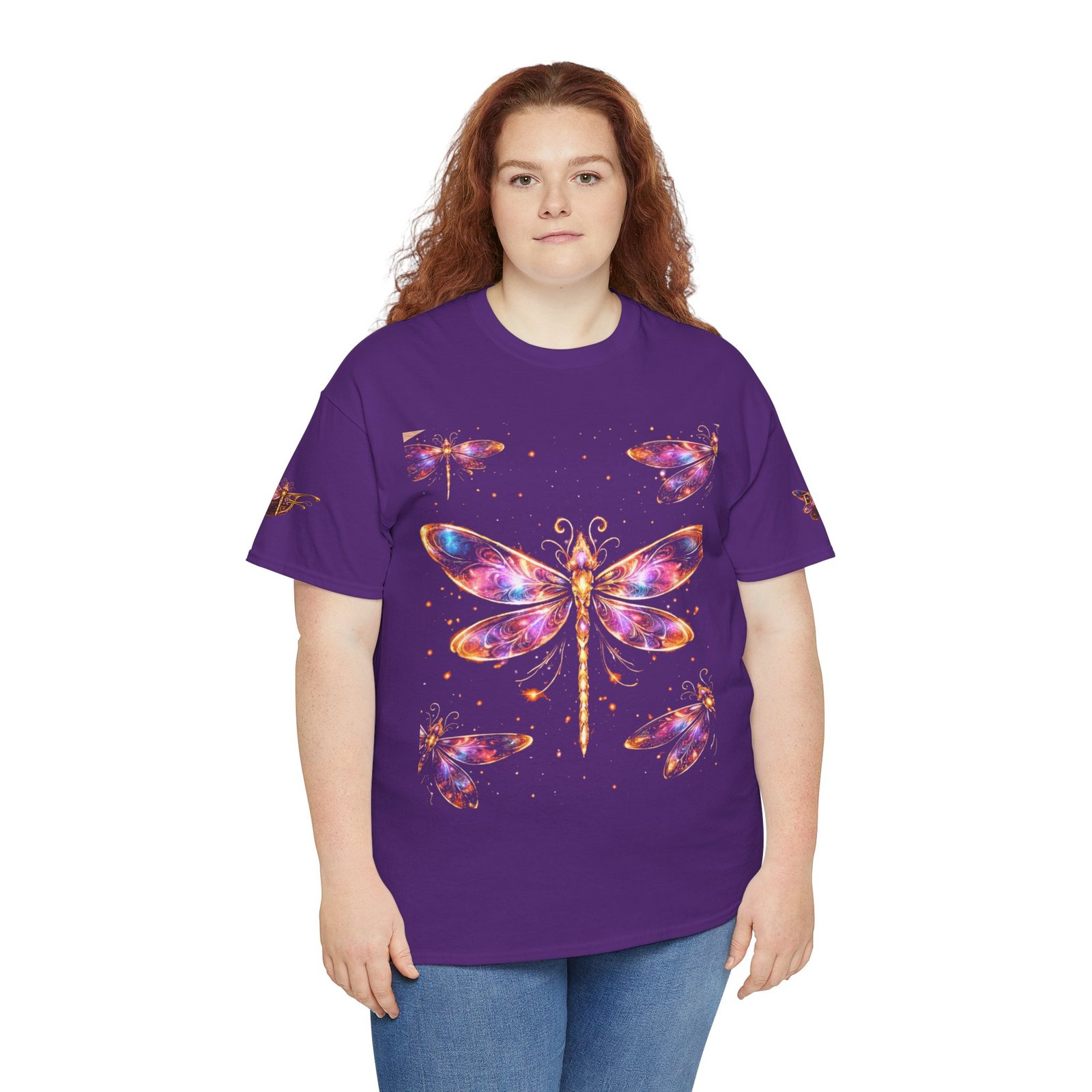 echoflame dragonfly watercolor tee — colorful boho nature t‑shirt echoflame dragonfly watercolor tee — colorful boho nature t‑shirt