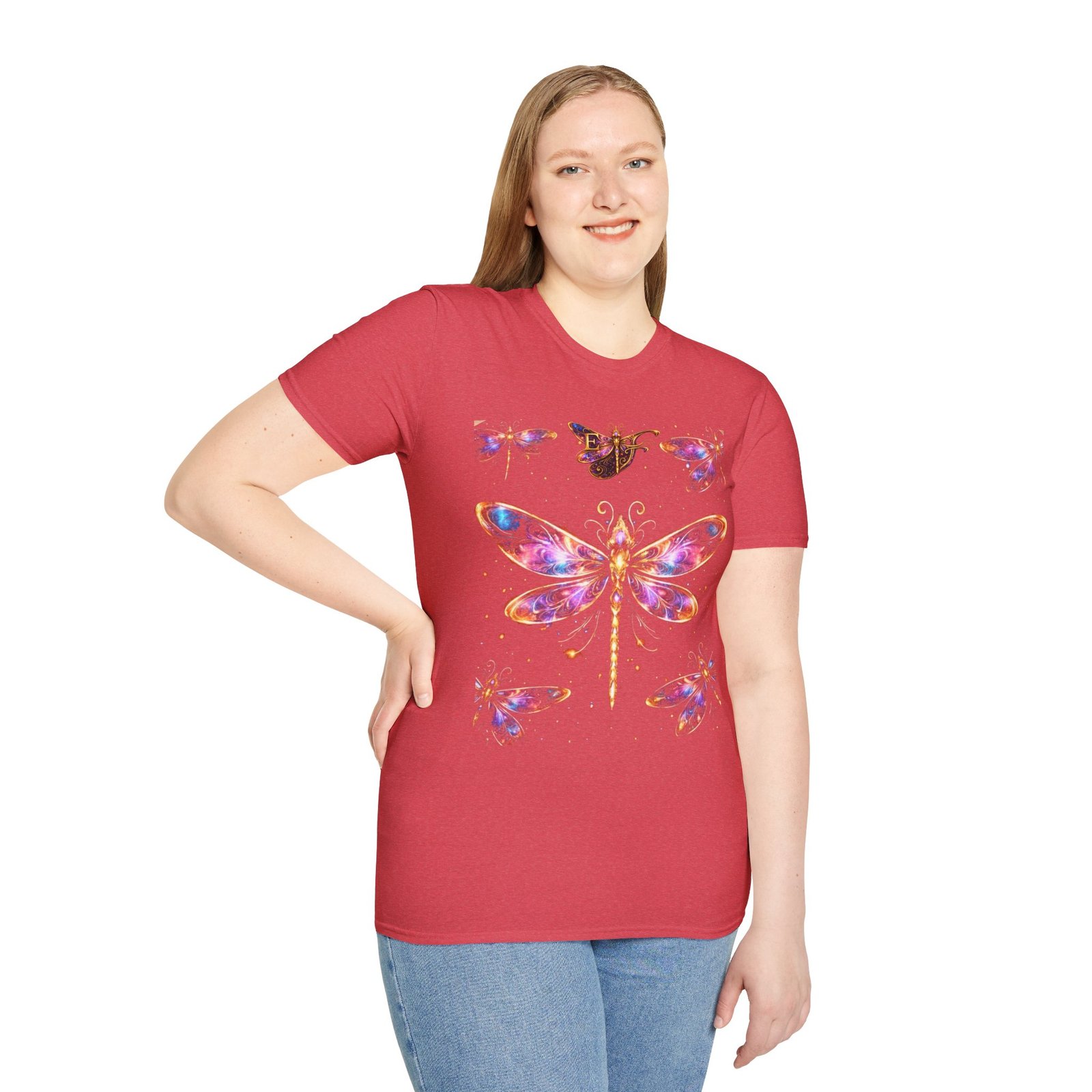 echoflame dragonfly watercolor t shirt — colorful boho nature tee for women & men echoflame dragonfly watercolor t shirt — colorful boho nature tee for women & men