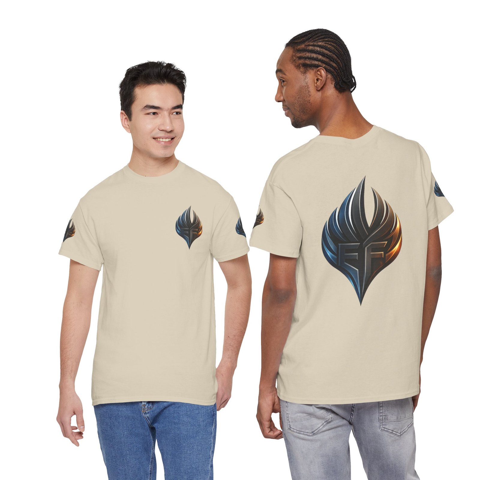 echoflame ember crest tee — minimal flame logo graphic t shirt echoflame ember crest tee — minimal flame logo graphic t shirt