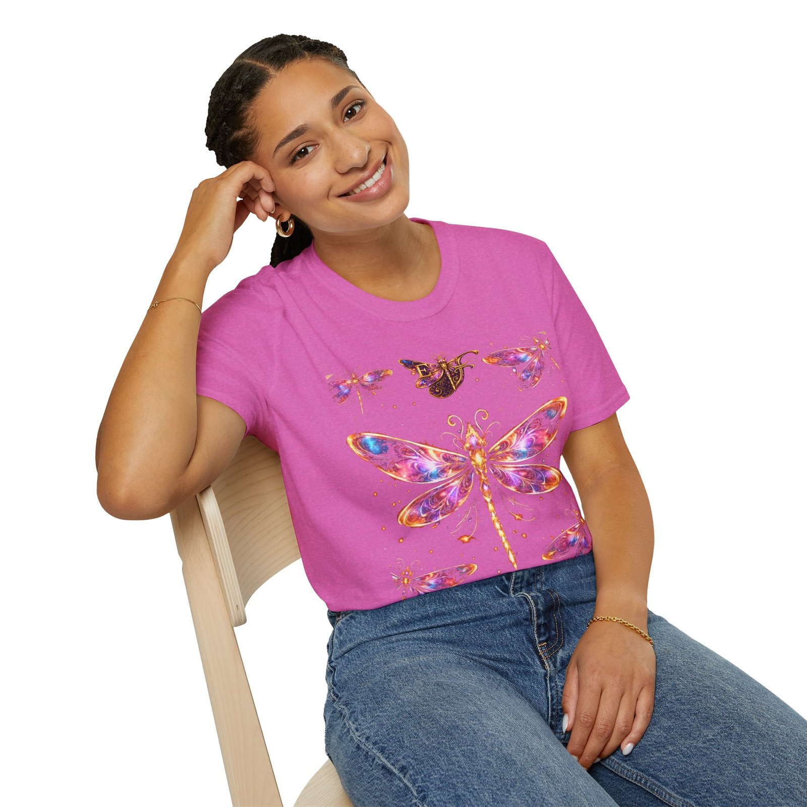 echoflame dragonfly watercolor t shirt — colorful boho nature tee for women & men echoflame dragonfly watercolor t shirt — colorful boho nature tee for women & men