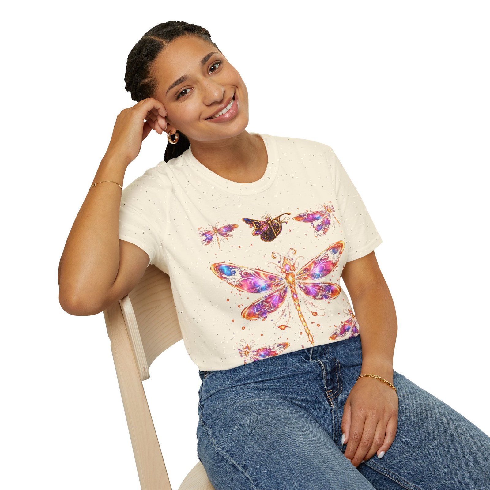 echoflame dragonfly watercolor t shirt — colorful boho nature tee for women & men echoflame dragonfly watercolor t shirt — colorful boho nature tee for women & men