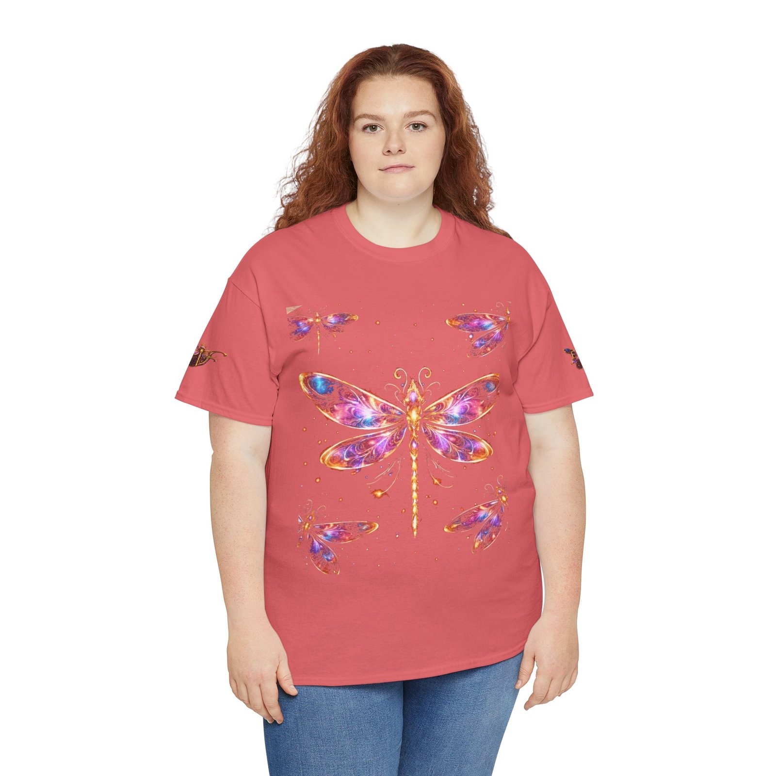 echoflame dragonfly watercolor tee — colorful boho nature t‑shirt echoflame dragonfly watercolor tee — colorful boho nature t‑shirt