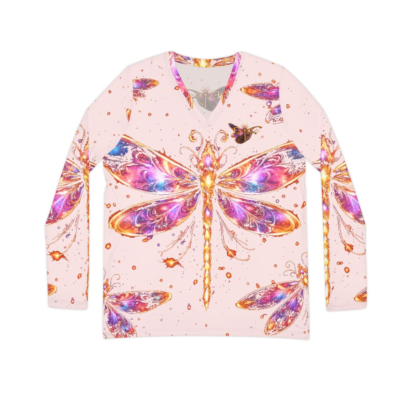 echoflame dragonfly v neck long sleeve echoflame dragonfly v neck long sleeve