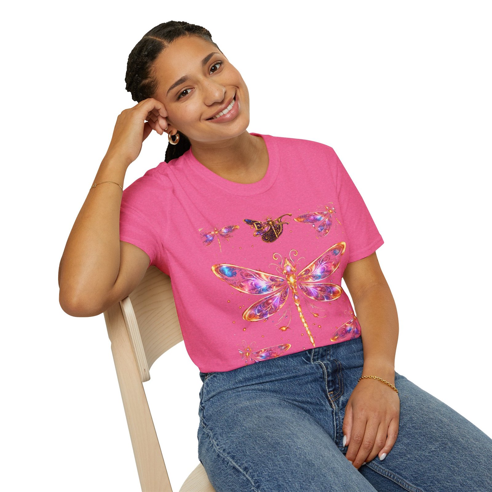 echoflame dragonfly watercolor t shirt — colorful boho nature tee for women & men echoflame dragonfly watercolor t shirt — colorful boho nature tee for women & men