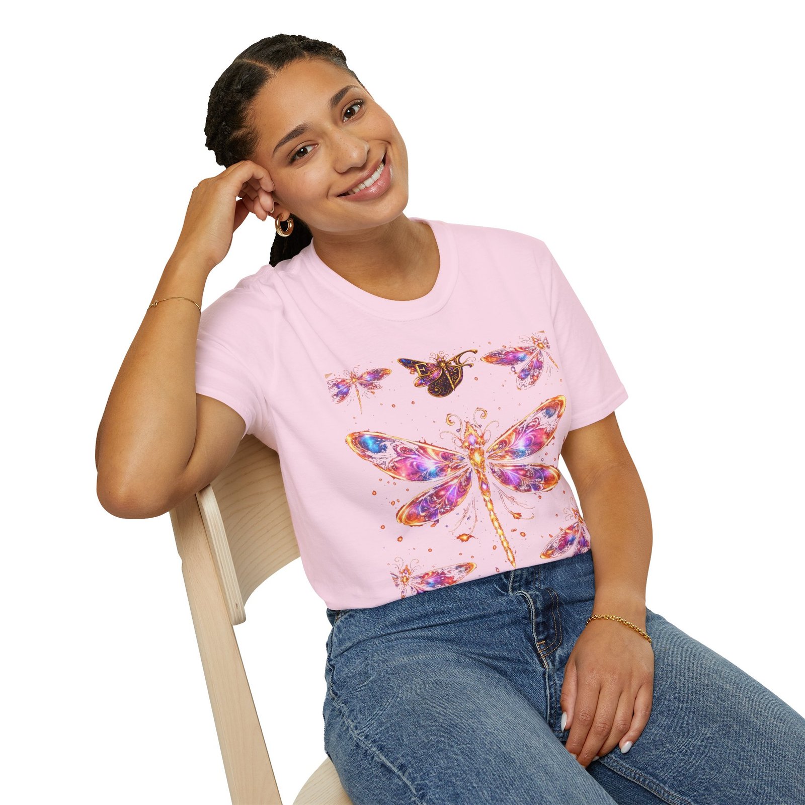 echoflame dragonfly watercolor t shirt — colorful boho nature tee for women & men echoflame dragonfly watercolor t shirt — colorful boho nature tee for women & men
