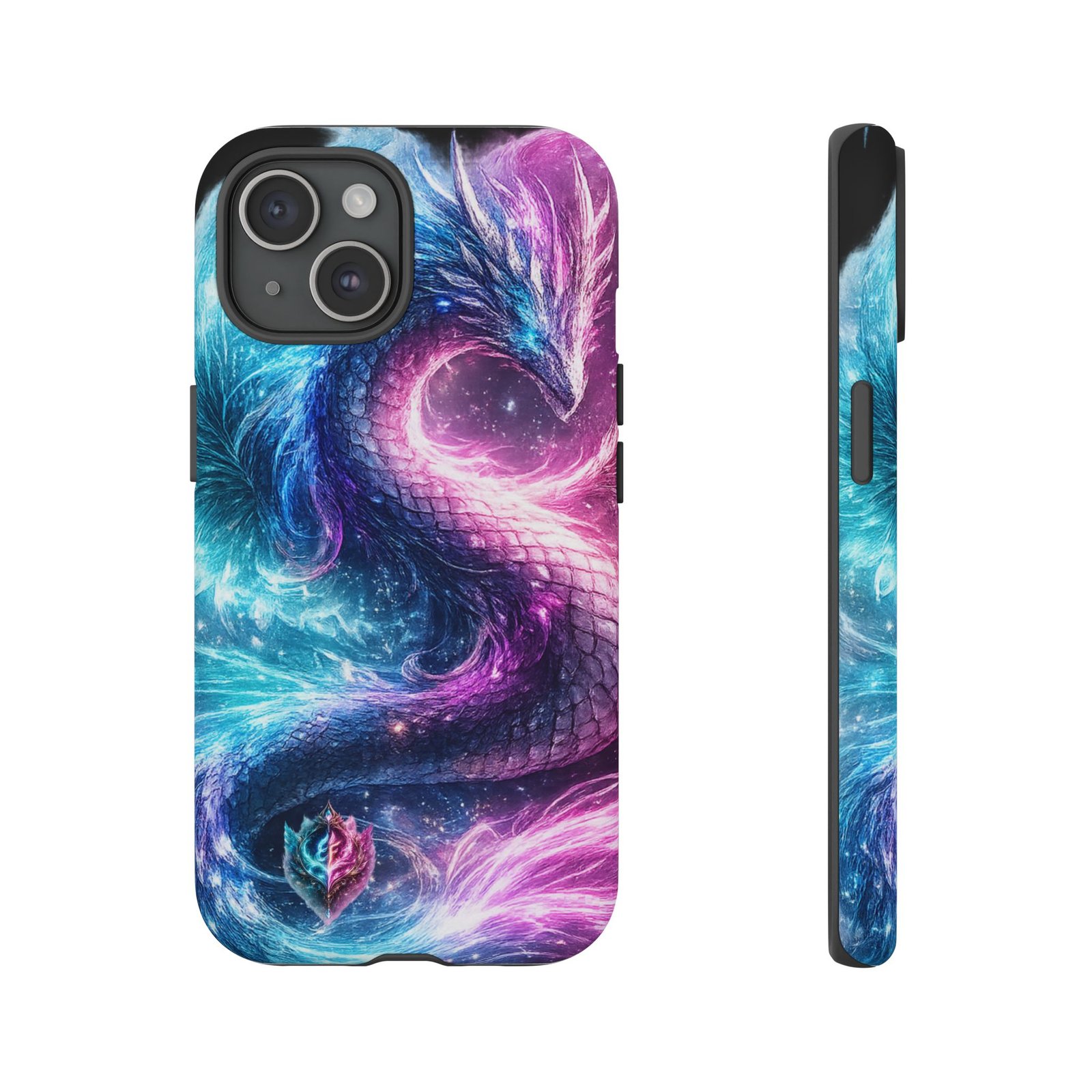 echoflame dragon galaxy phone case — vibrant purple blue mythical protective cover echoflame dragon galaxy phone case — vibrant purple blue mythical protective cover