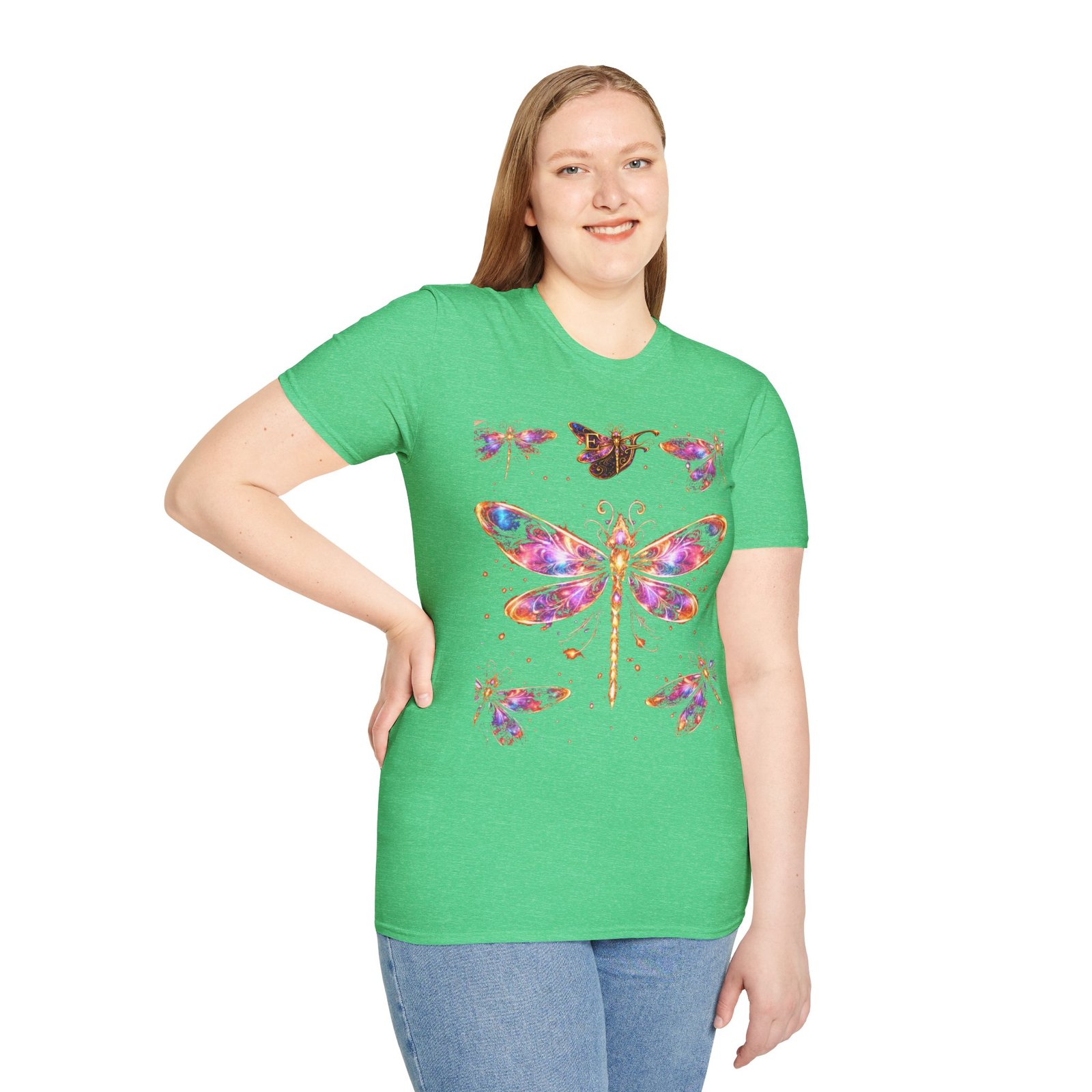 echoflame dragonfly watercolor t shirt — colorful boho nature tee for women & men echoflame dragonfly watercolor t shirt — colorful boho nature tee for women & men