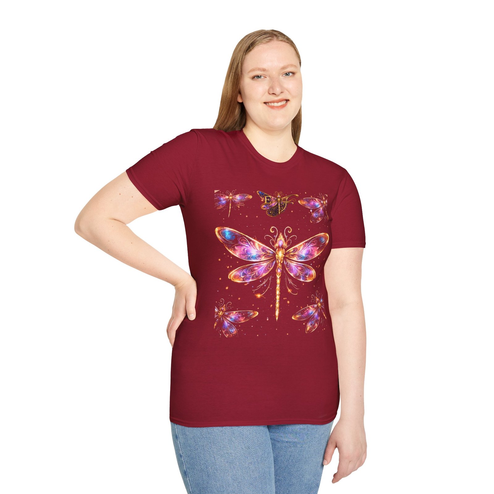 echoflame dragonfly watercolor t shirt — colorful boho nature tee for women & men echoflame dragonfly watercolor t shirt — colorful boho nature tee for women & men