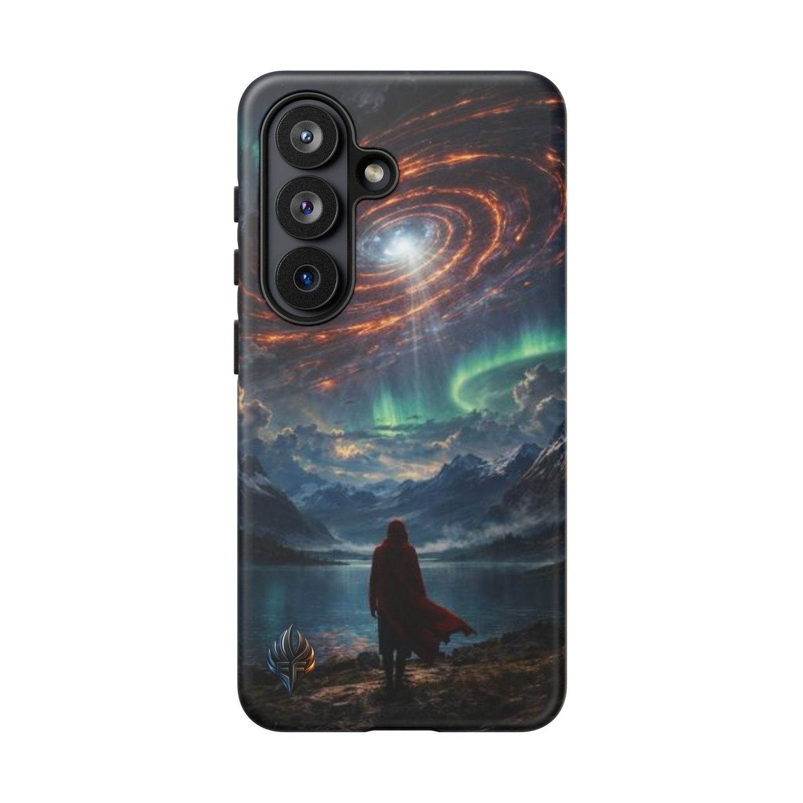 echoflame galaxy voyager tough phone case — epic aurora & spiral nebula protection echoflame galaxy voyager tough phone case — epic aurora & spiral nebula protection